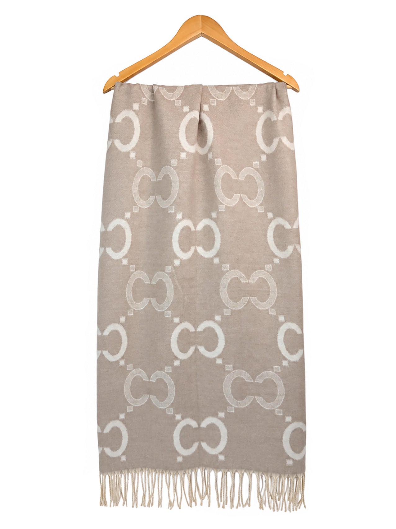 SF26150-433 Monogram Chain Print Scarf