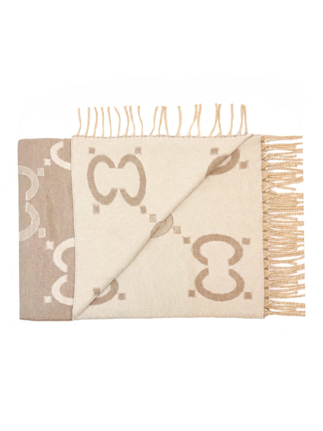 SF26150-433 Monogram Chain Print Scarf