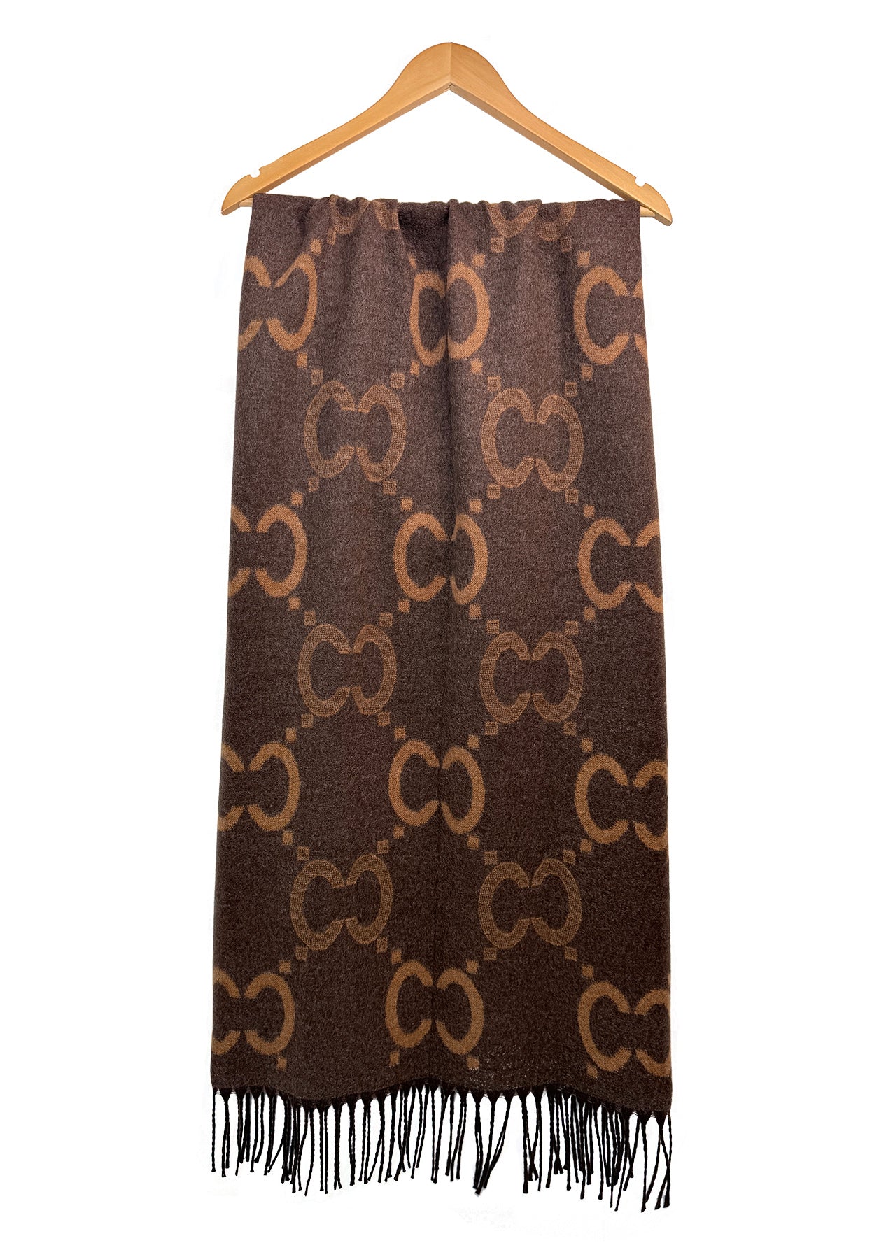 SF26150-433 Monogram Chain Print Scarf