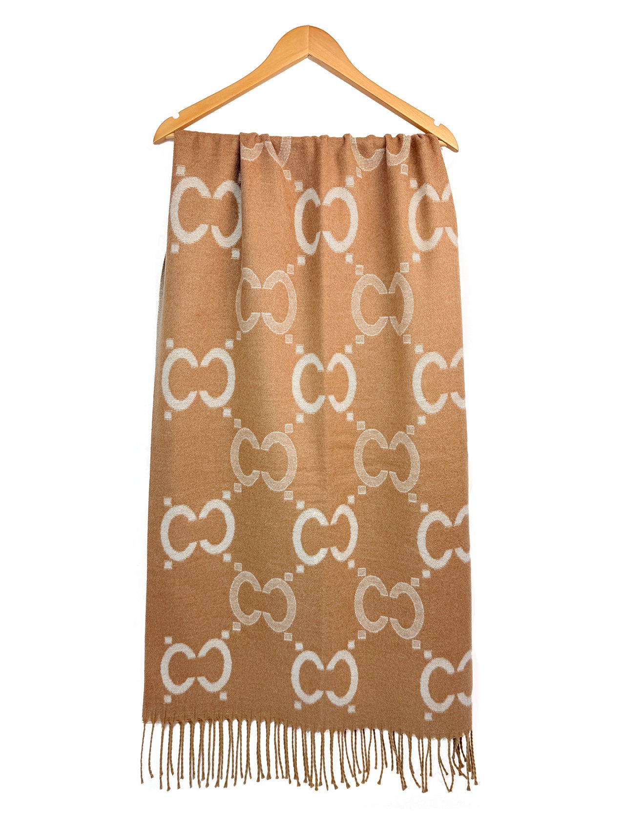 SF26150-433 Monogram Chain Print Scarf