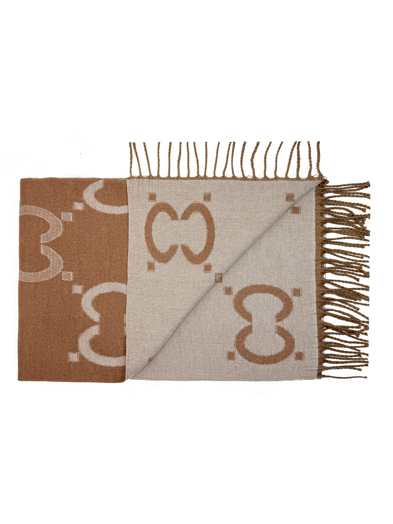 SF26150-433 Monogram Chain Print Scarf