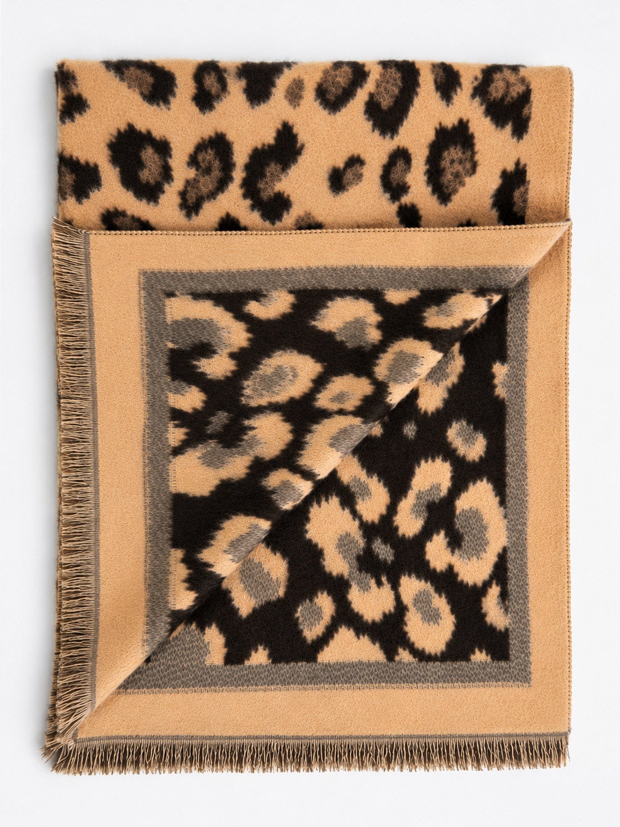 SF26150-440 Leopard Print Scarf