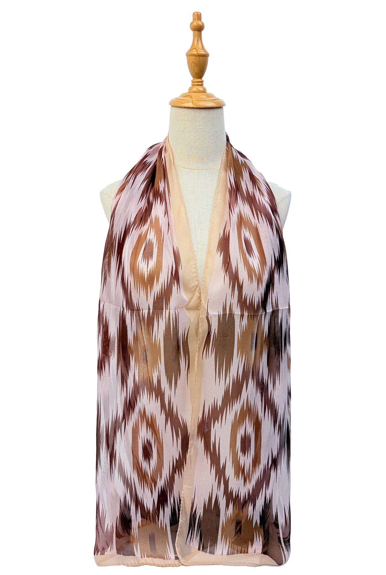 SF2633-363 Ikat Print Chiffon Scarf