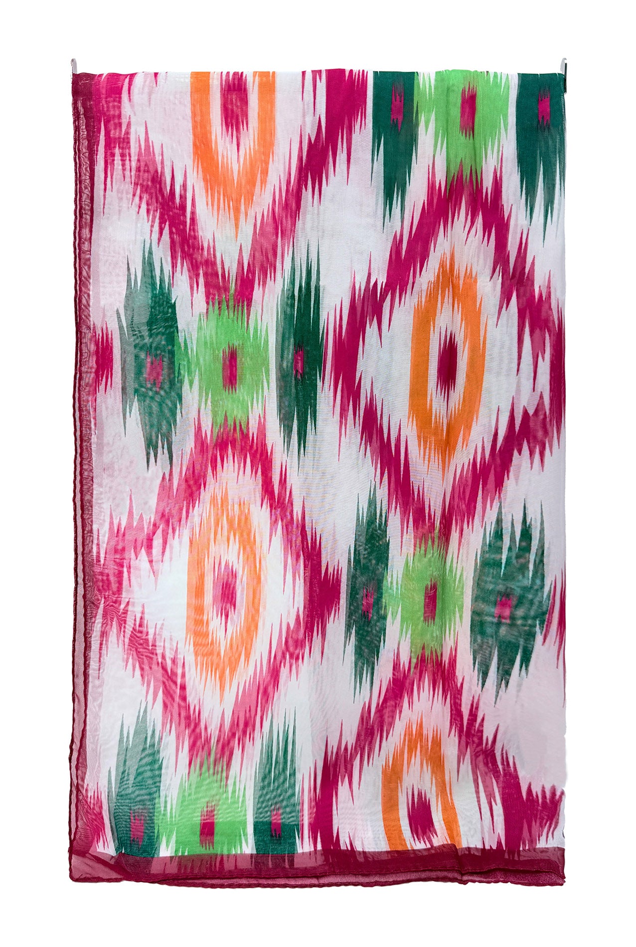 SF2633-363 Ikat Print Chiffon Scarf