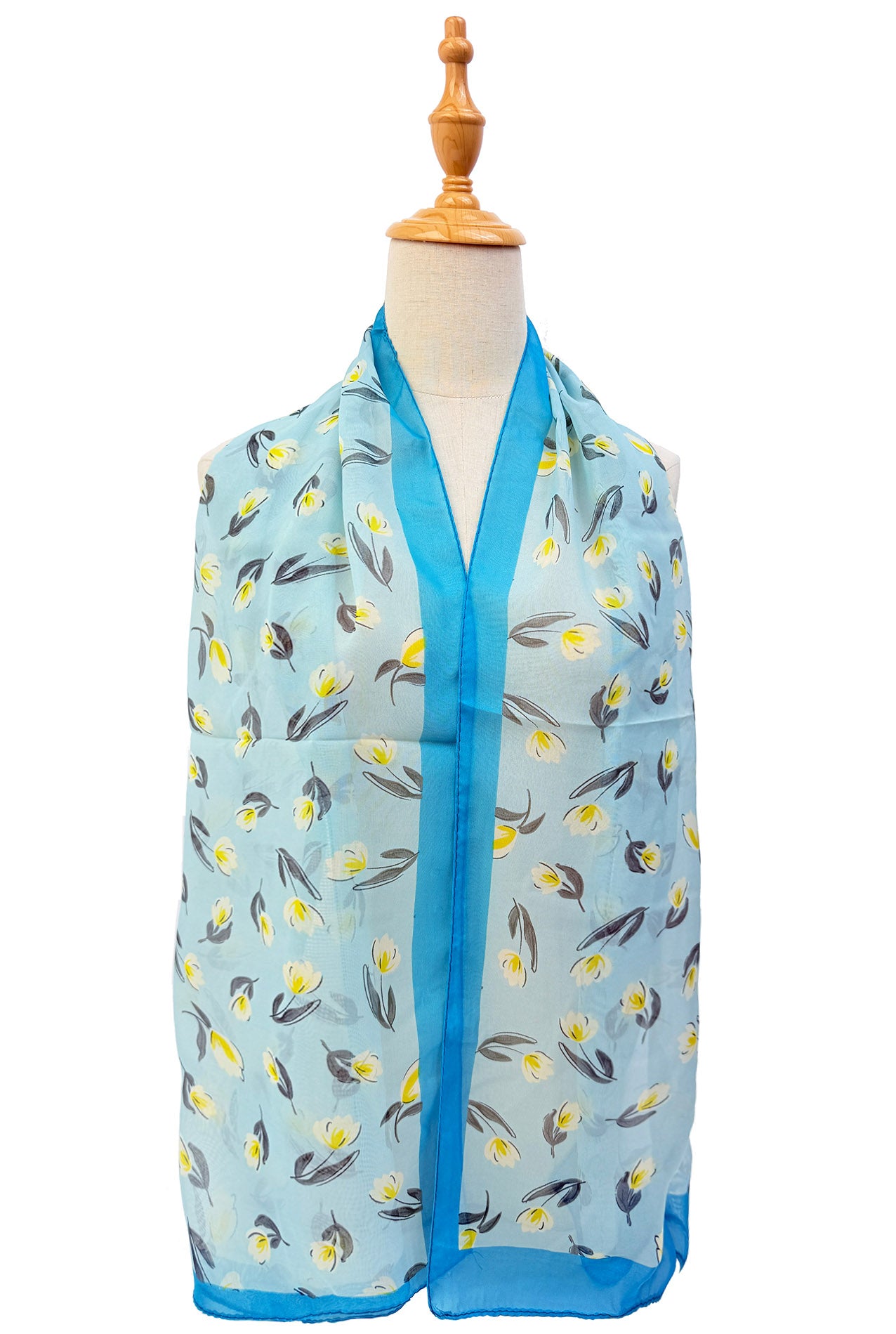 SF2633-364 Tulip Print Chiffon Scarf
