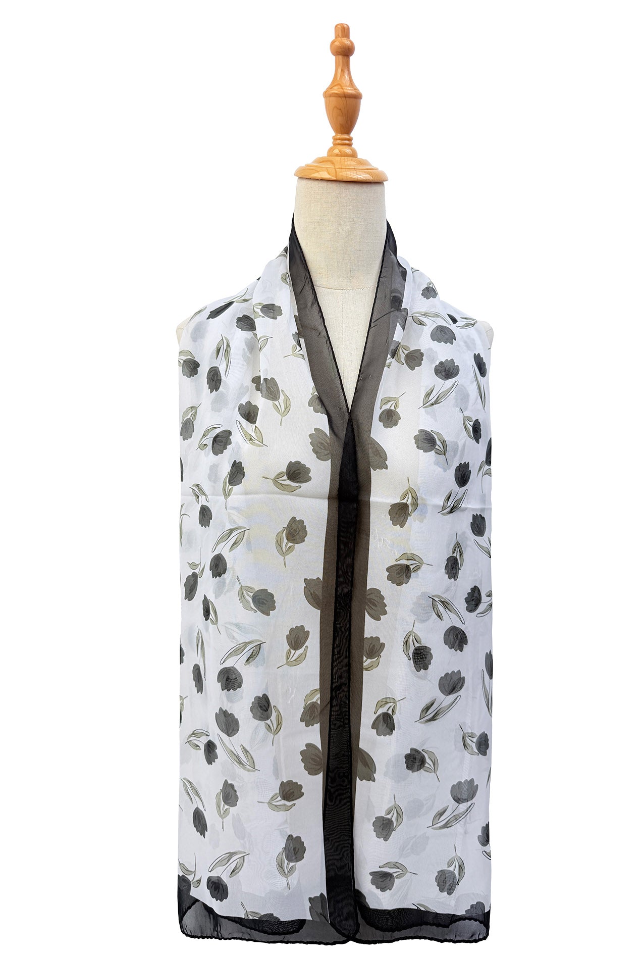 SF2633-364 Tulip Print Chiffon Scarf