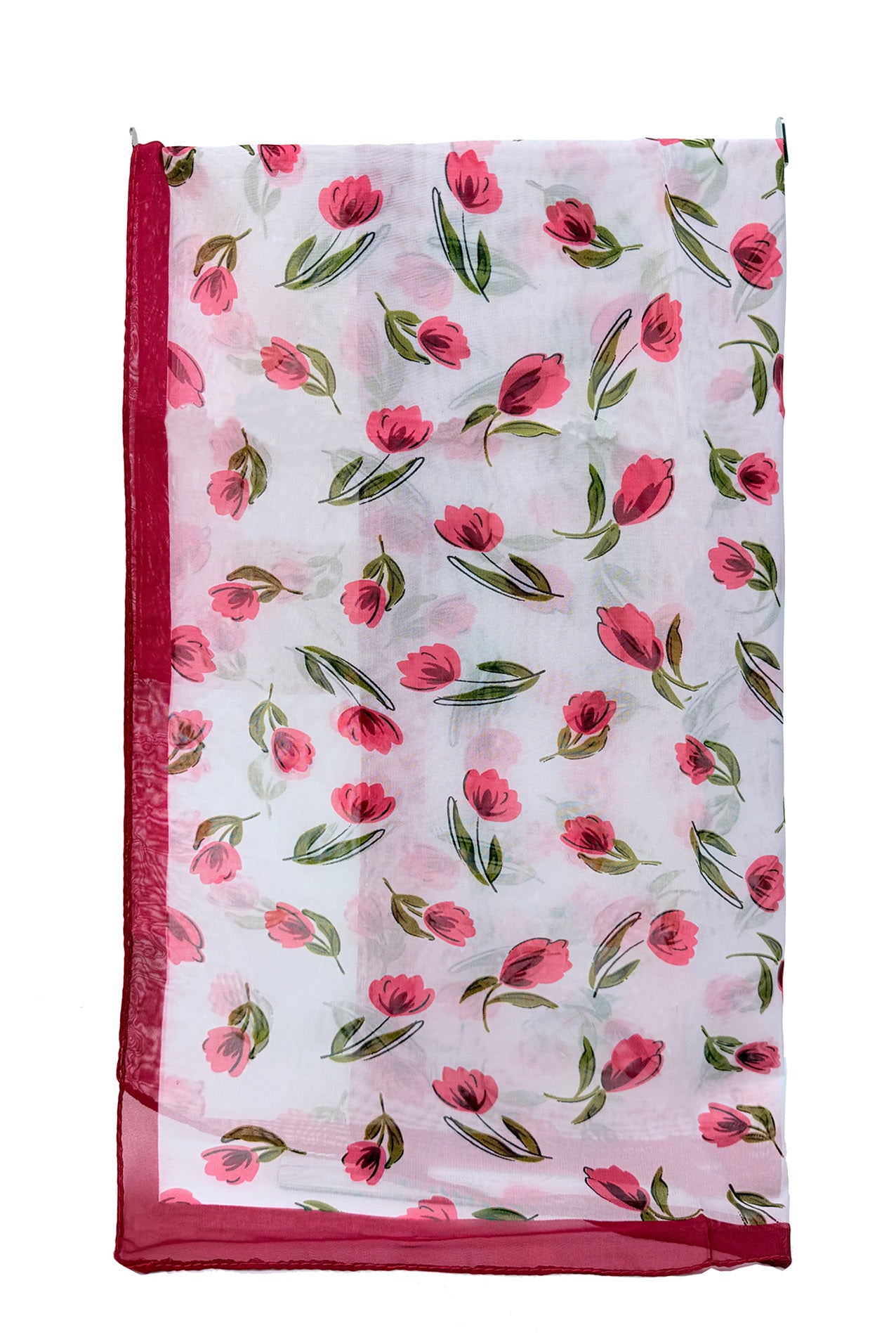 SF2633-364 Tulip Print Chiffon Scarf