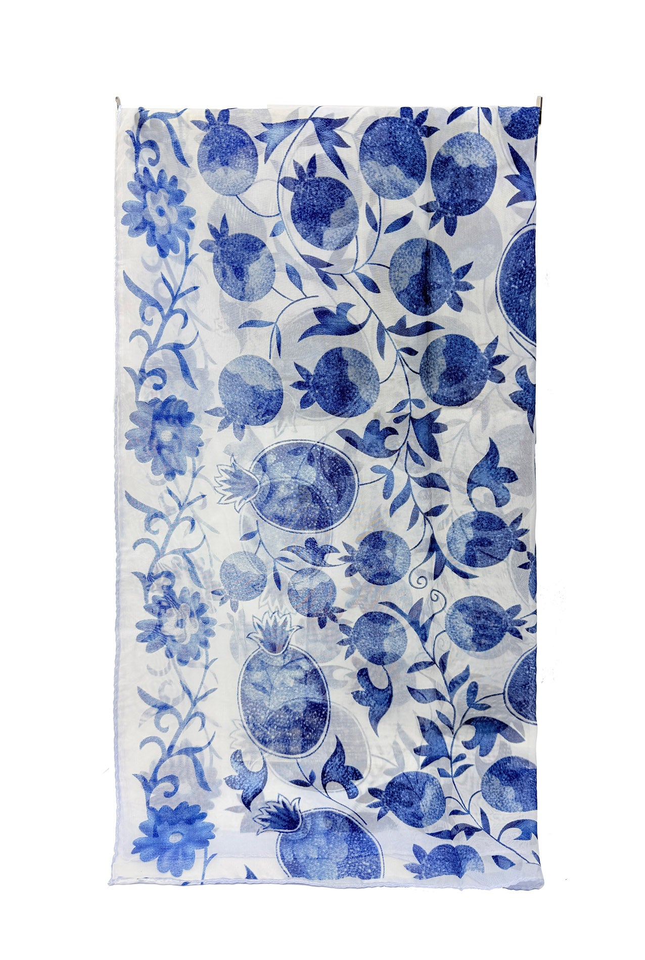 SF2633-365 Pomegranate Print Chiffon Scarf