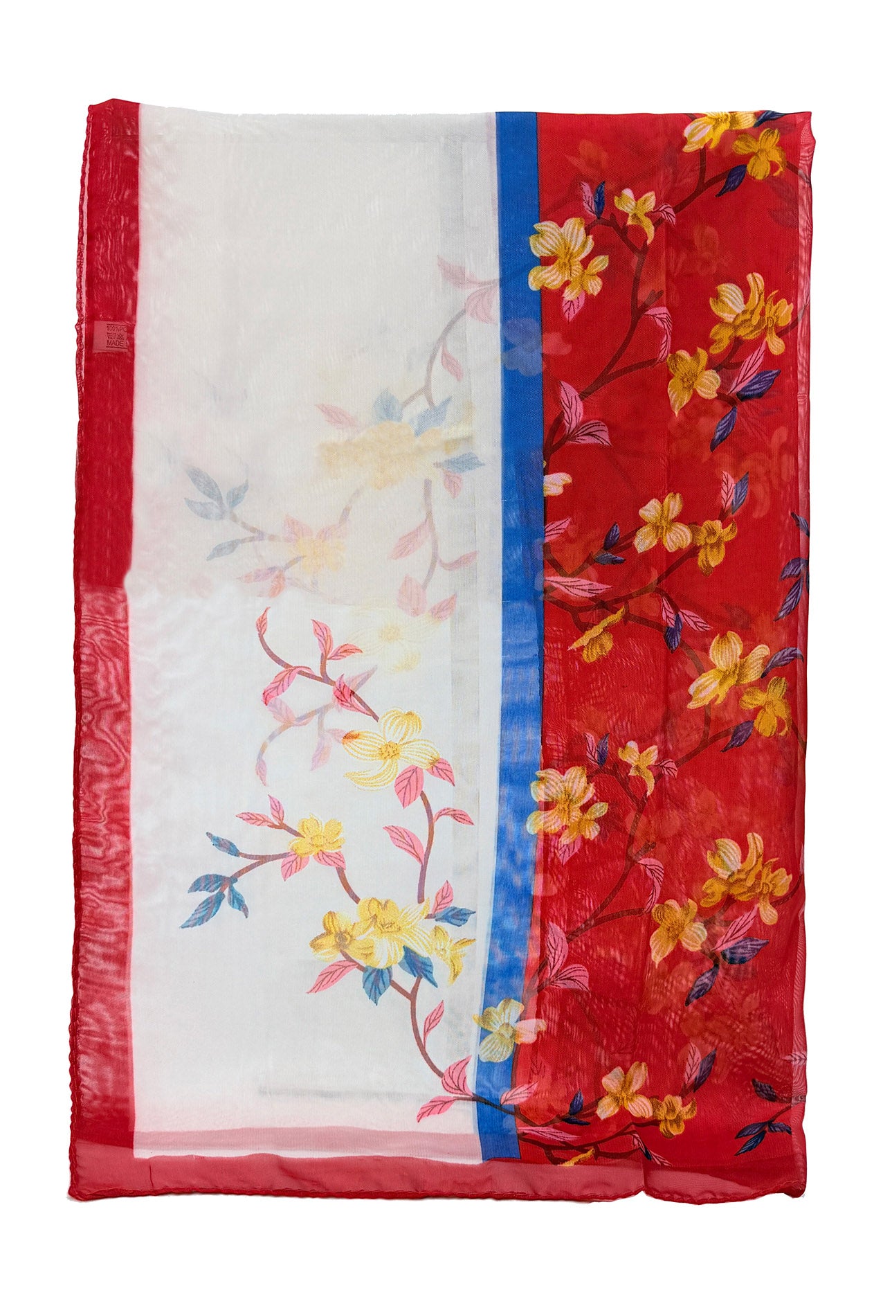 SF2633-366 Cute Floral Chiffon Scarf