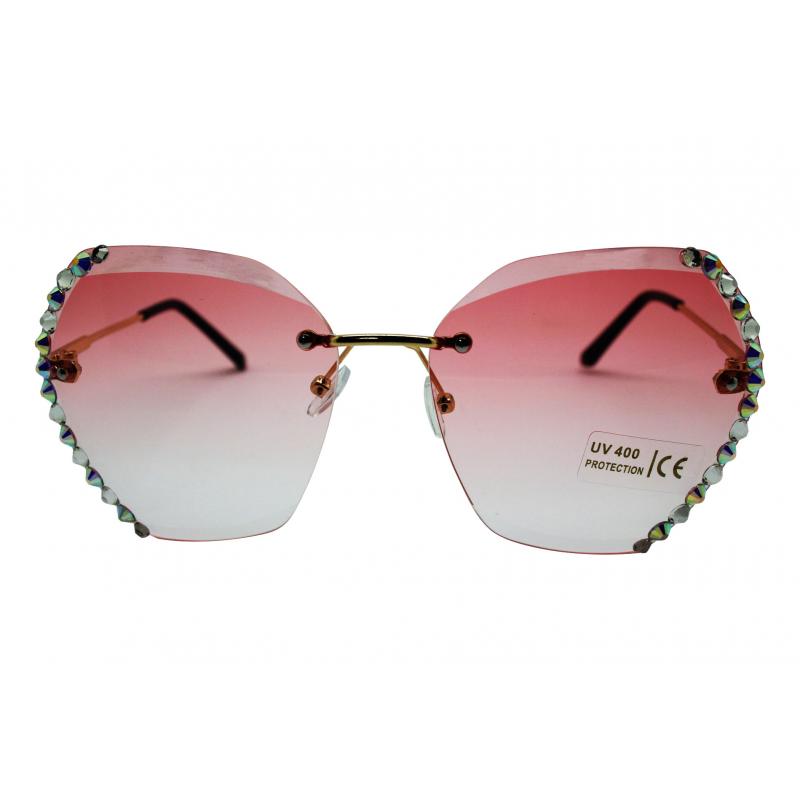 SG2195-297 Ladies Diamante Rimless Sunglasses