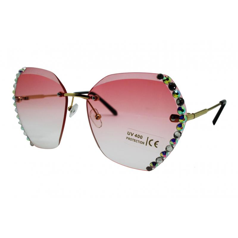 SG2195-297 Ladies Diamante Rimless Sunglasses