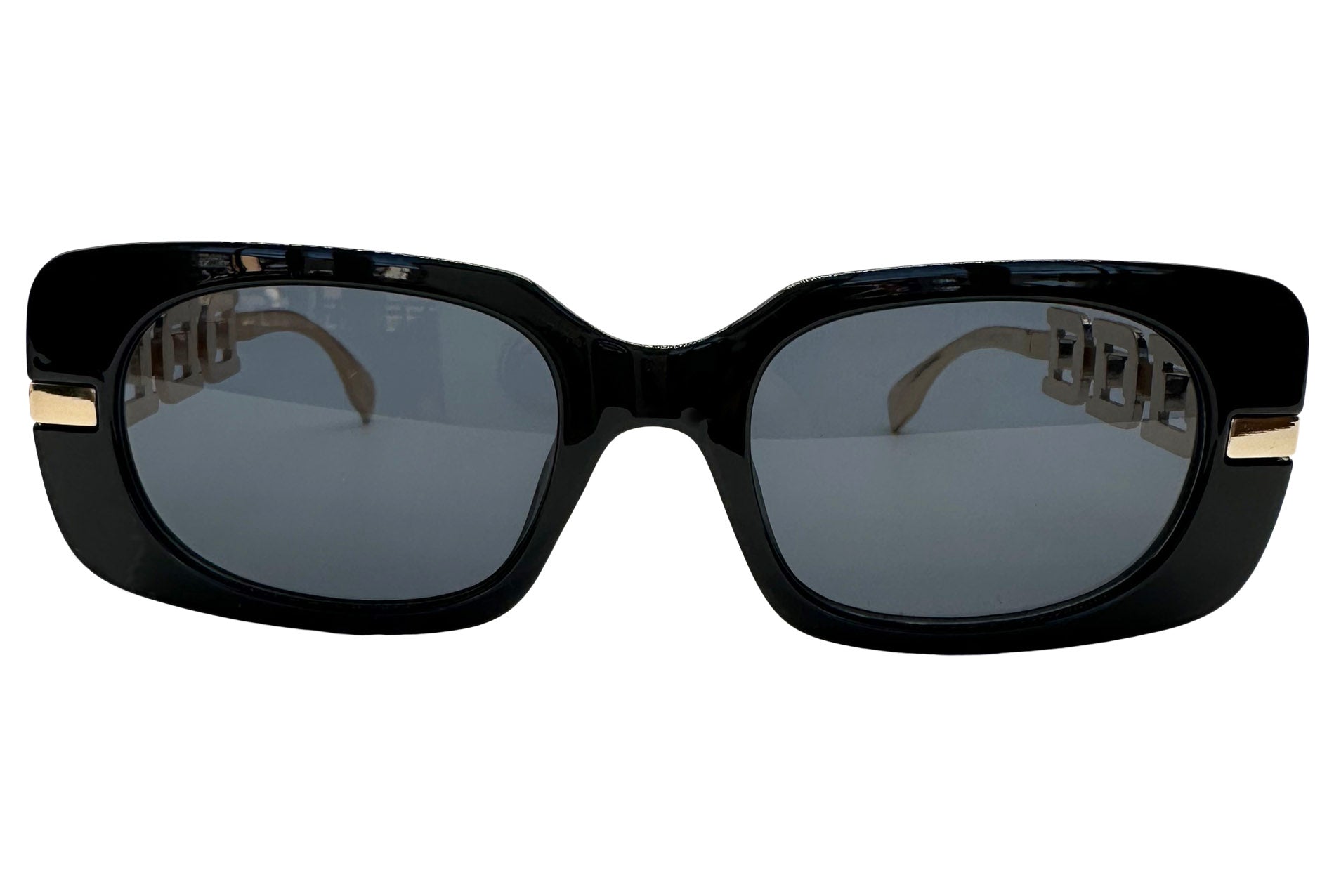 SG2395-55 Thick Rim Sunglasses with Detailed Arms