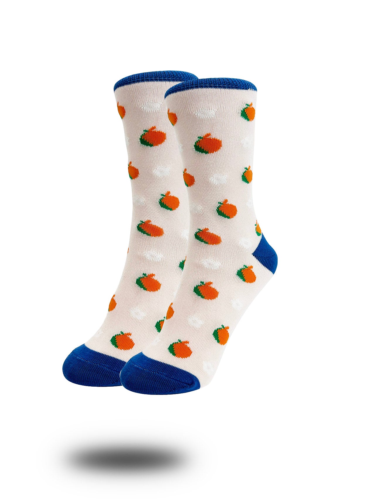 SK-16 Orange Print Bamboo Socks