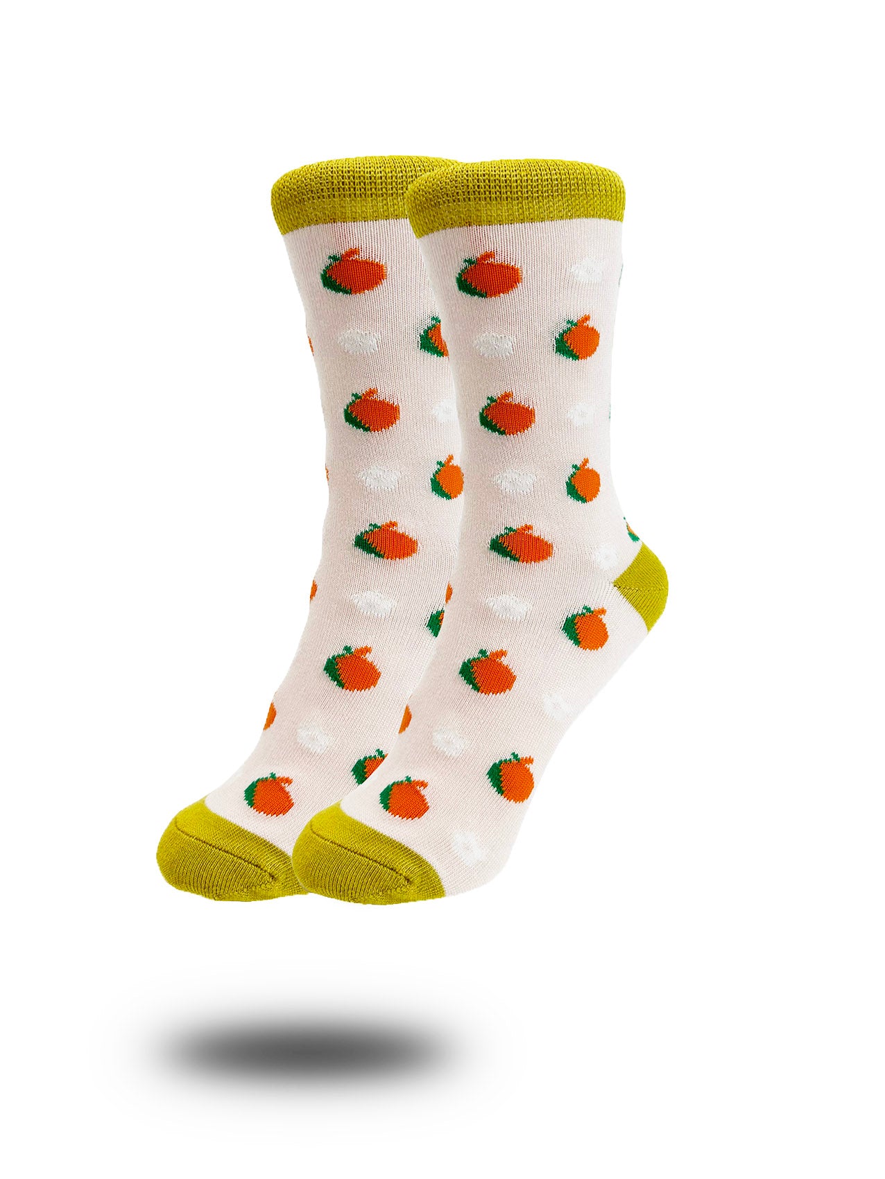 SK-16 Orange Print Bamboo Socks