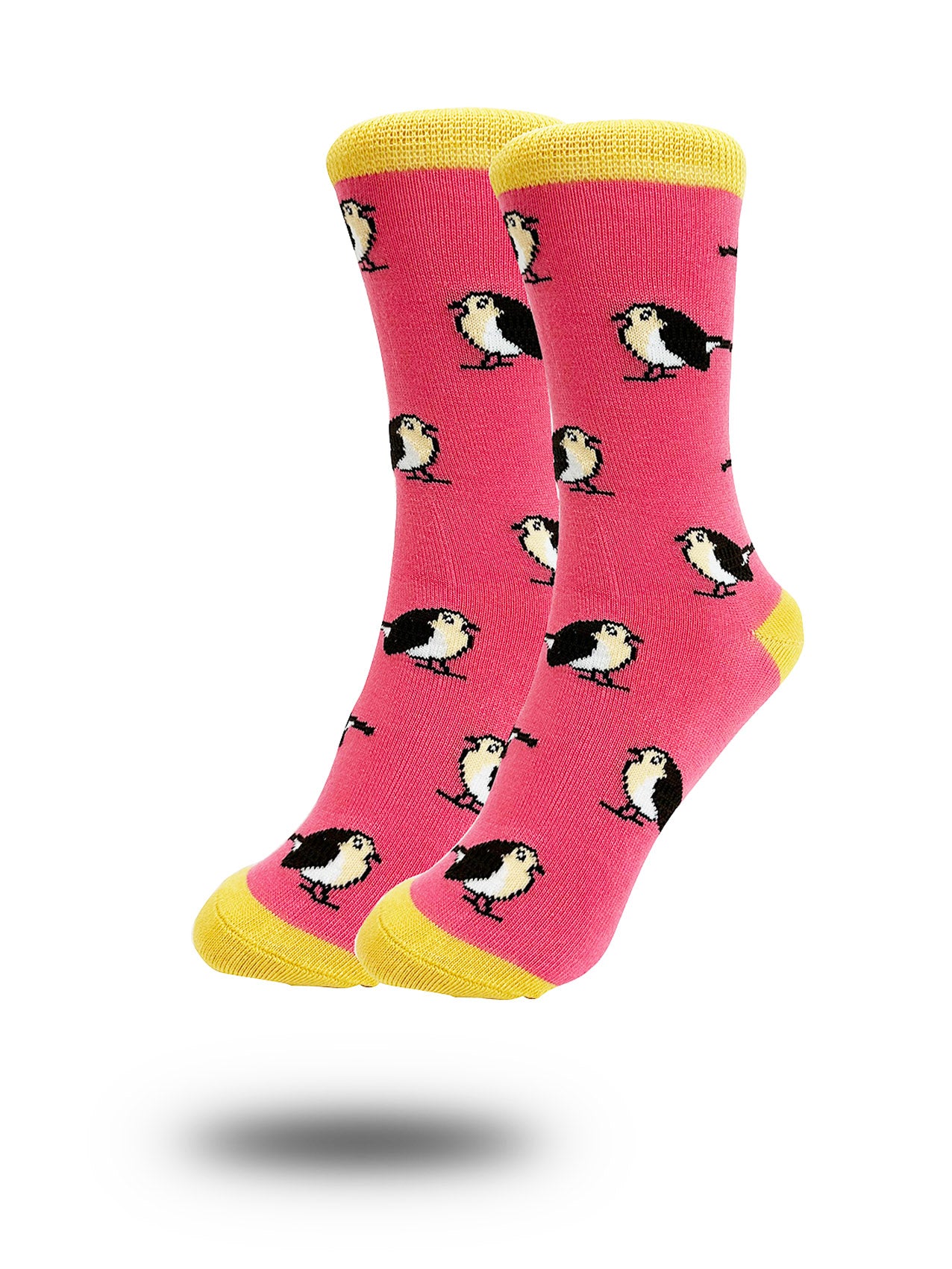 SK-17 Cute Robin Bird Print Bamboo Socks