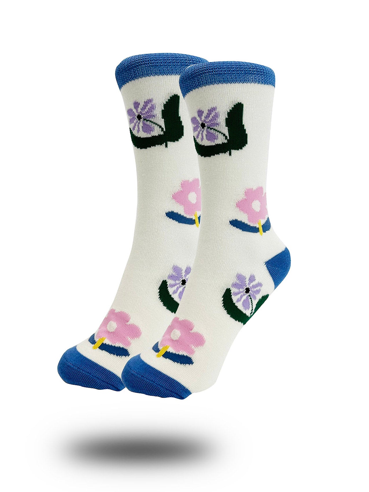 SK-19 Colourful Floral Print Bamboo Socks