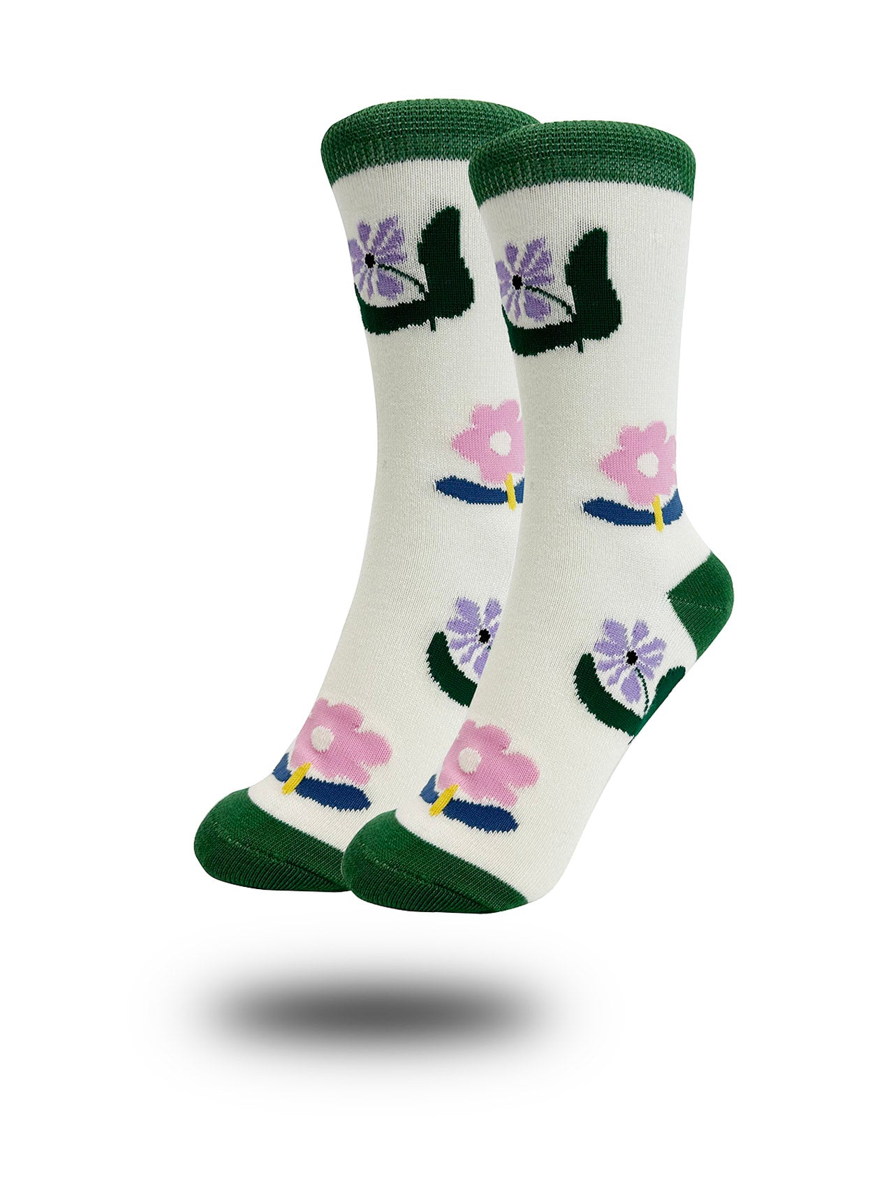 SK-19 Colourful Floral Print Bamboo Socks