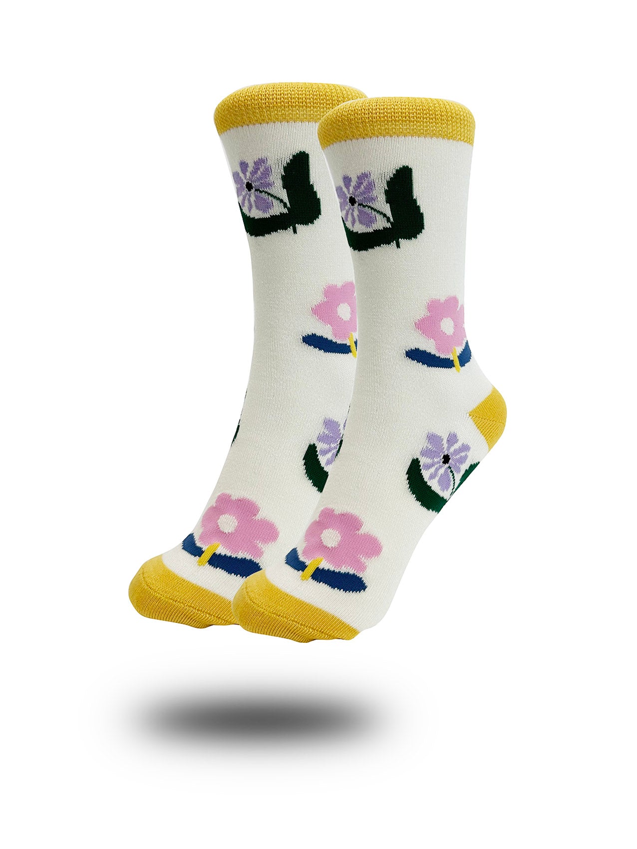 SK-19 Colourful Floral Print Bamboo Socks