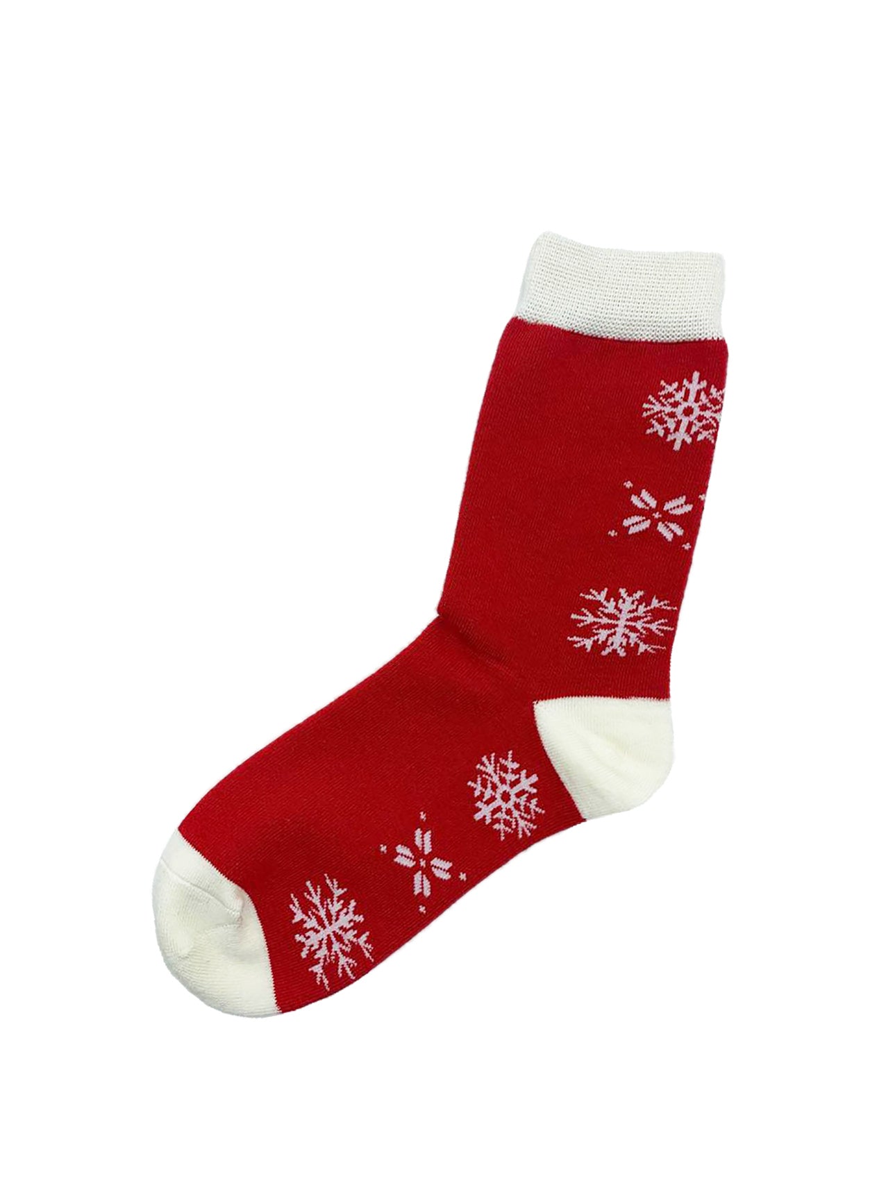 SK-1 Christmas Snowflakes Santa Claus Bamboo Blend Socks