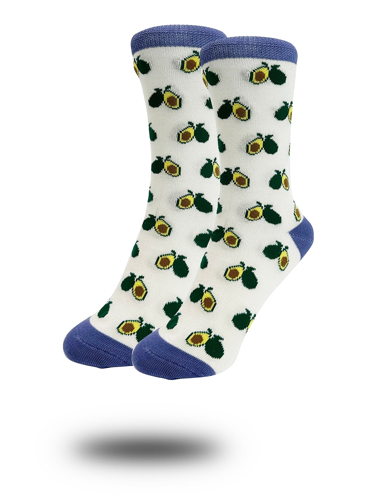 SK-20 Green Avocado Print Bamboo Socks