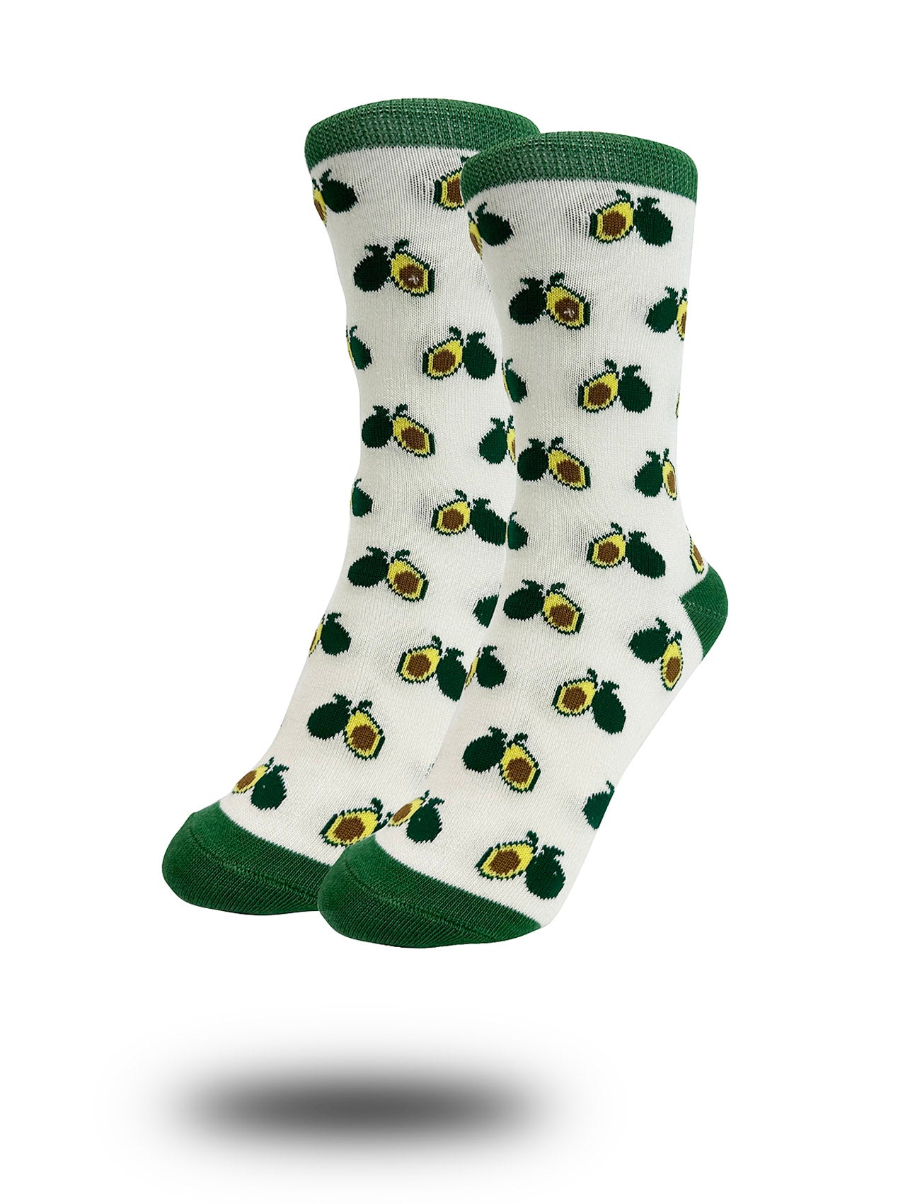 SK-20 Green Avocado Print Bamboo Socks