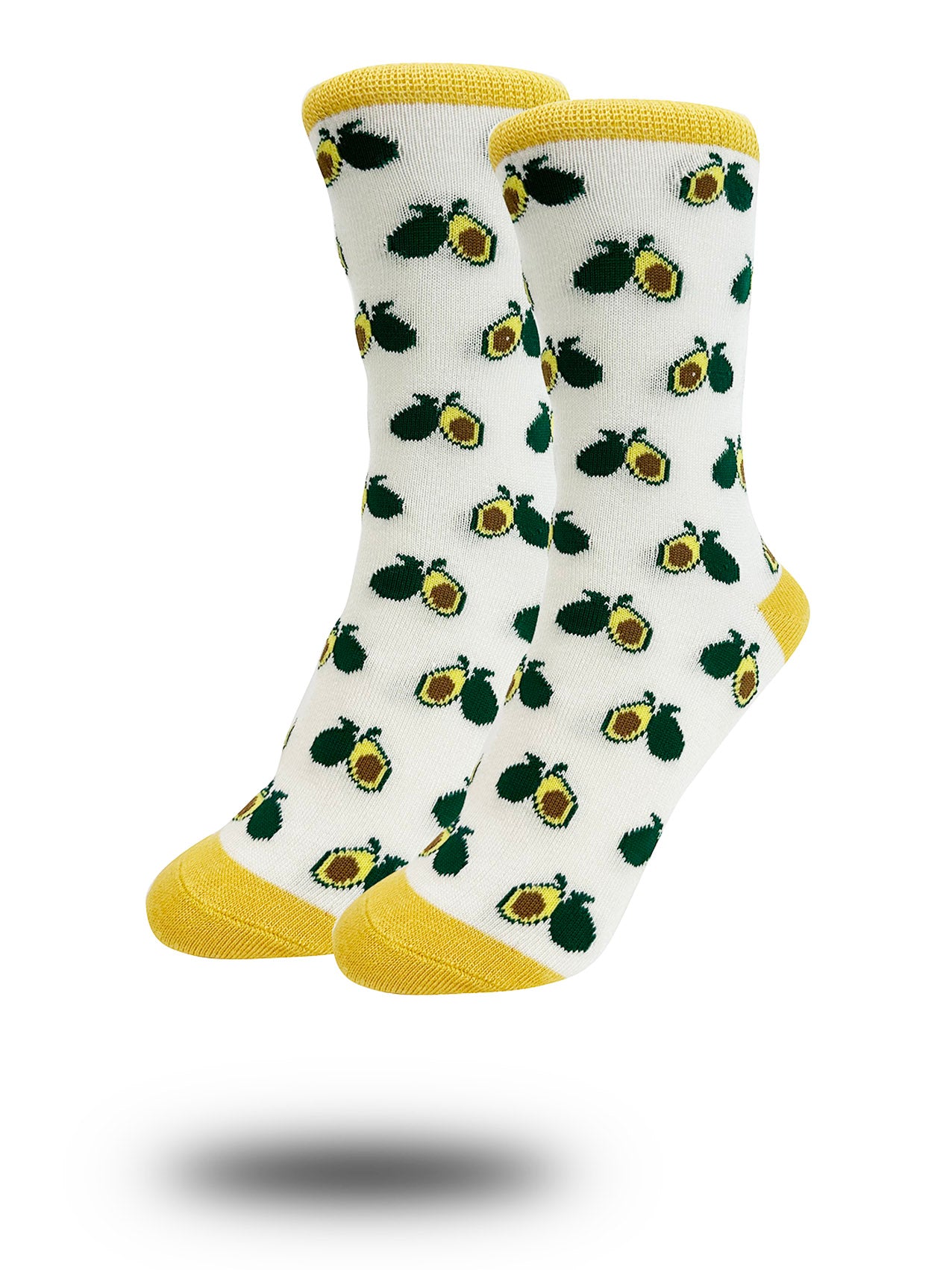 SK-20 Green Avocado Print Bamboo Socks