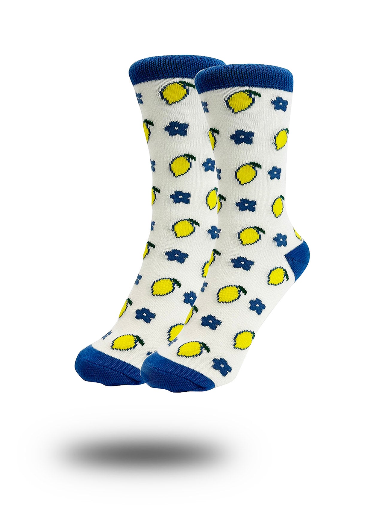 SK-21 Cute Flowers and Lemon Print Bamboo Socks