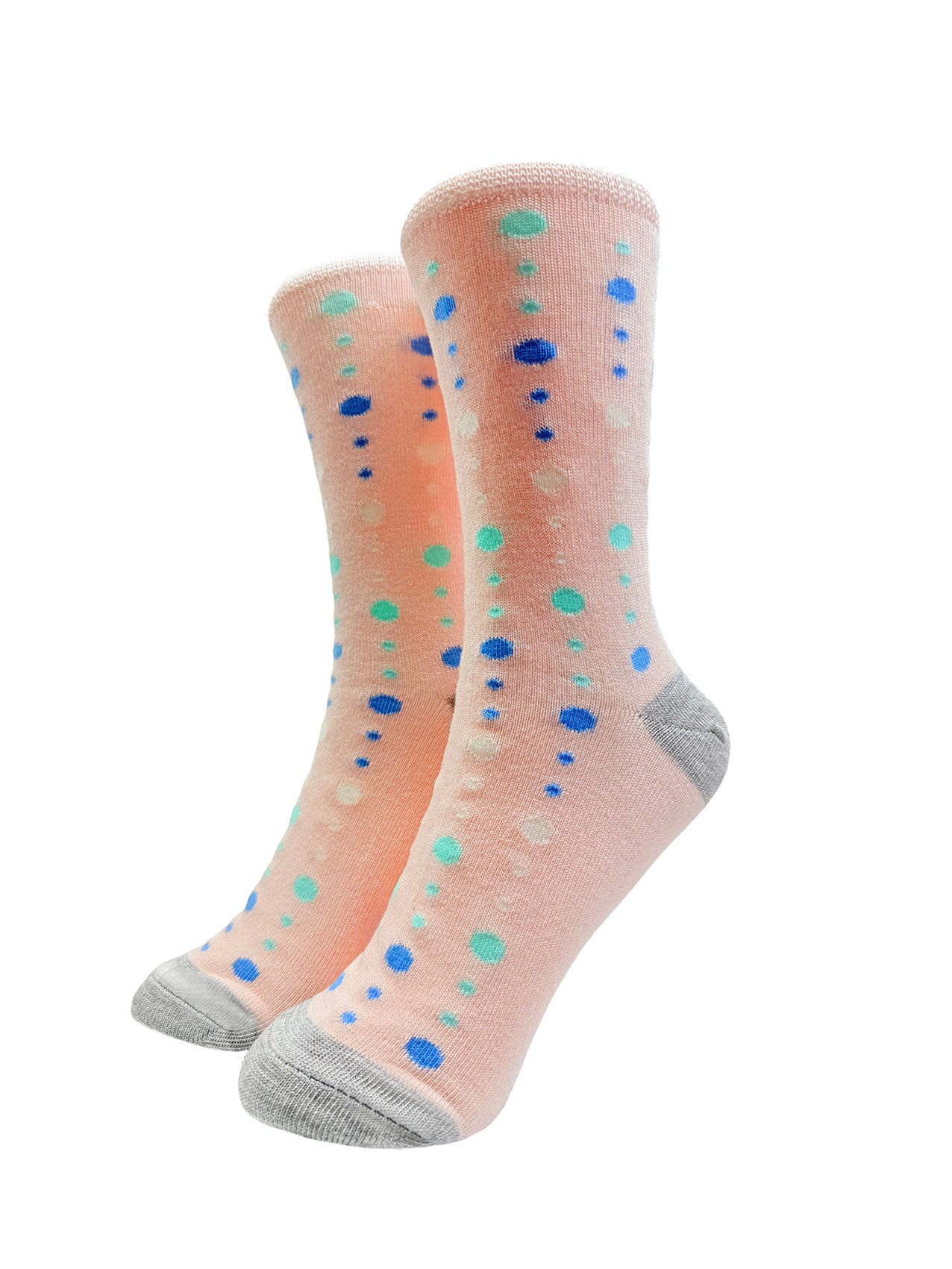 SK-40 Colourful Polka Dots Print Bamboo Socks