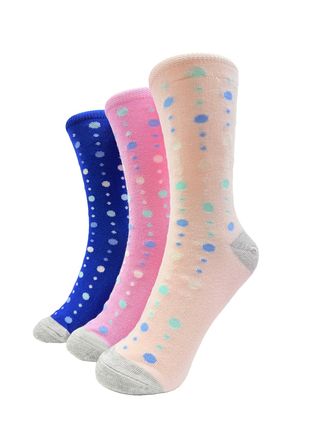 SK-40 Colourful Polka Dots Print Bamboo Socks