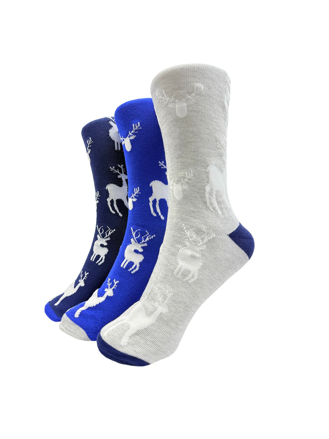 SK-42 Reindeer Print Bamboo Socks