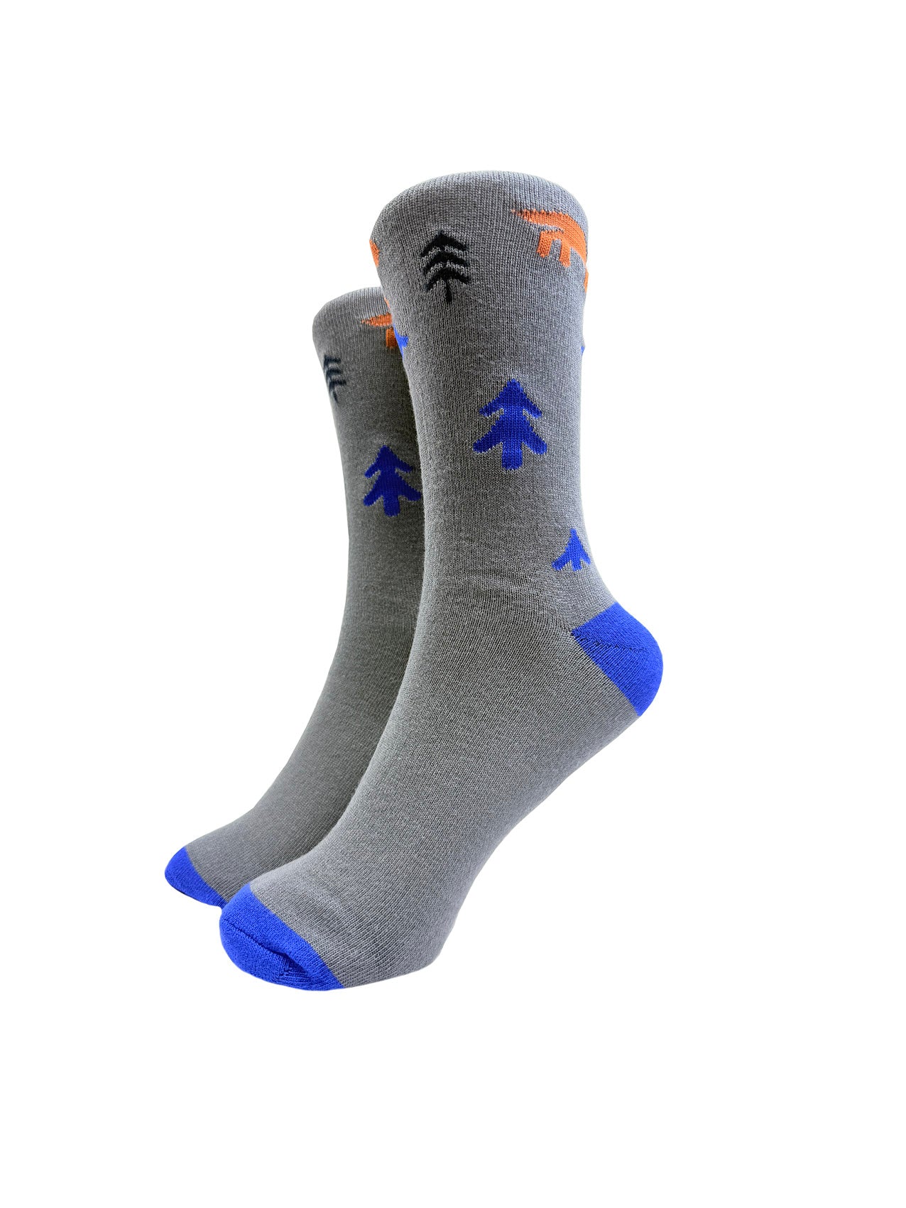 SK-44 Dinosaurs and Tree Print Bamboo Socks