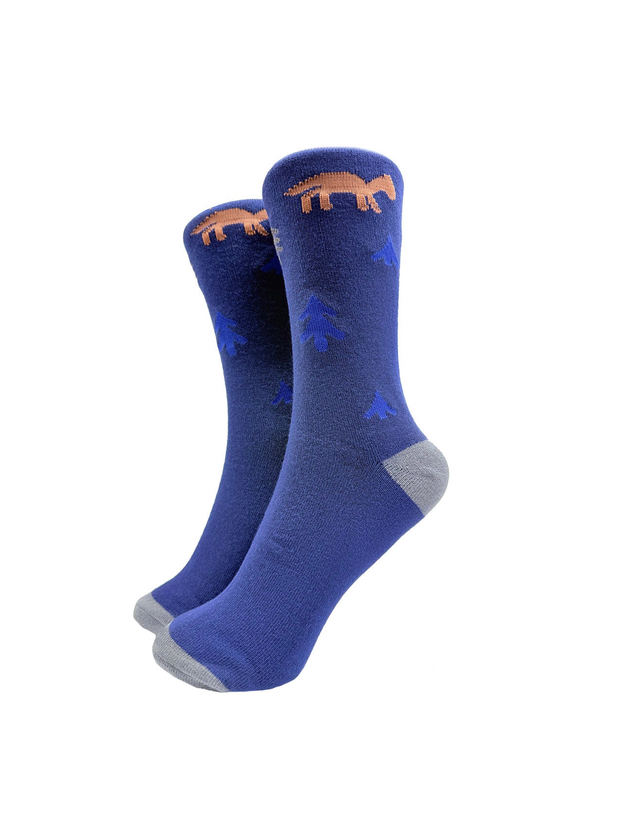 SK-44 Dinosaurs and Tree Print Bamboo Socks