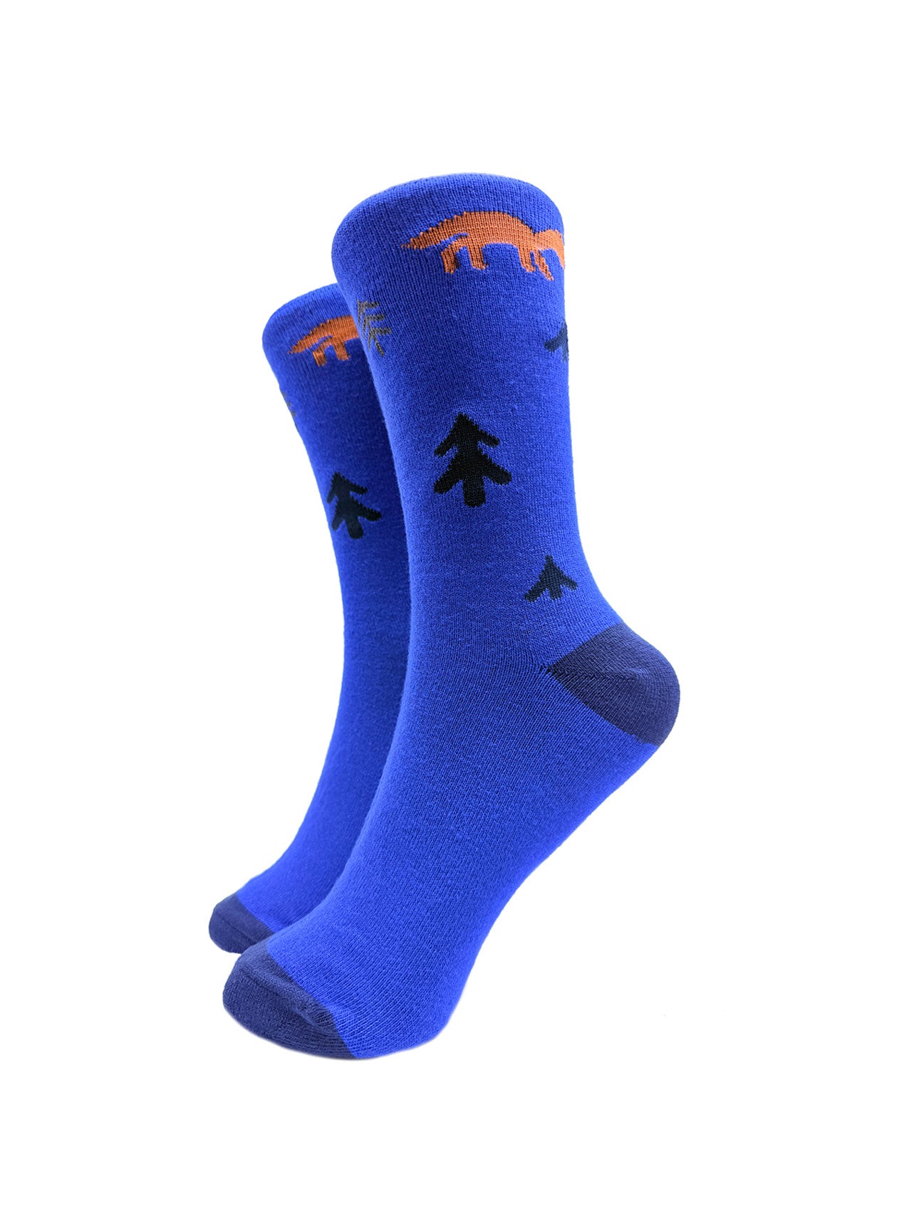 SK-44 Dinosaurs and Tree Print Bamboo Socks