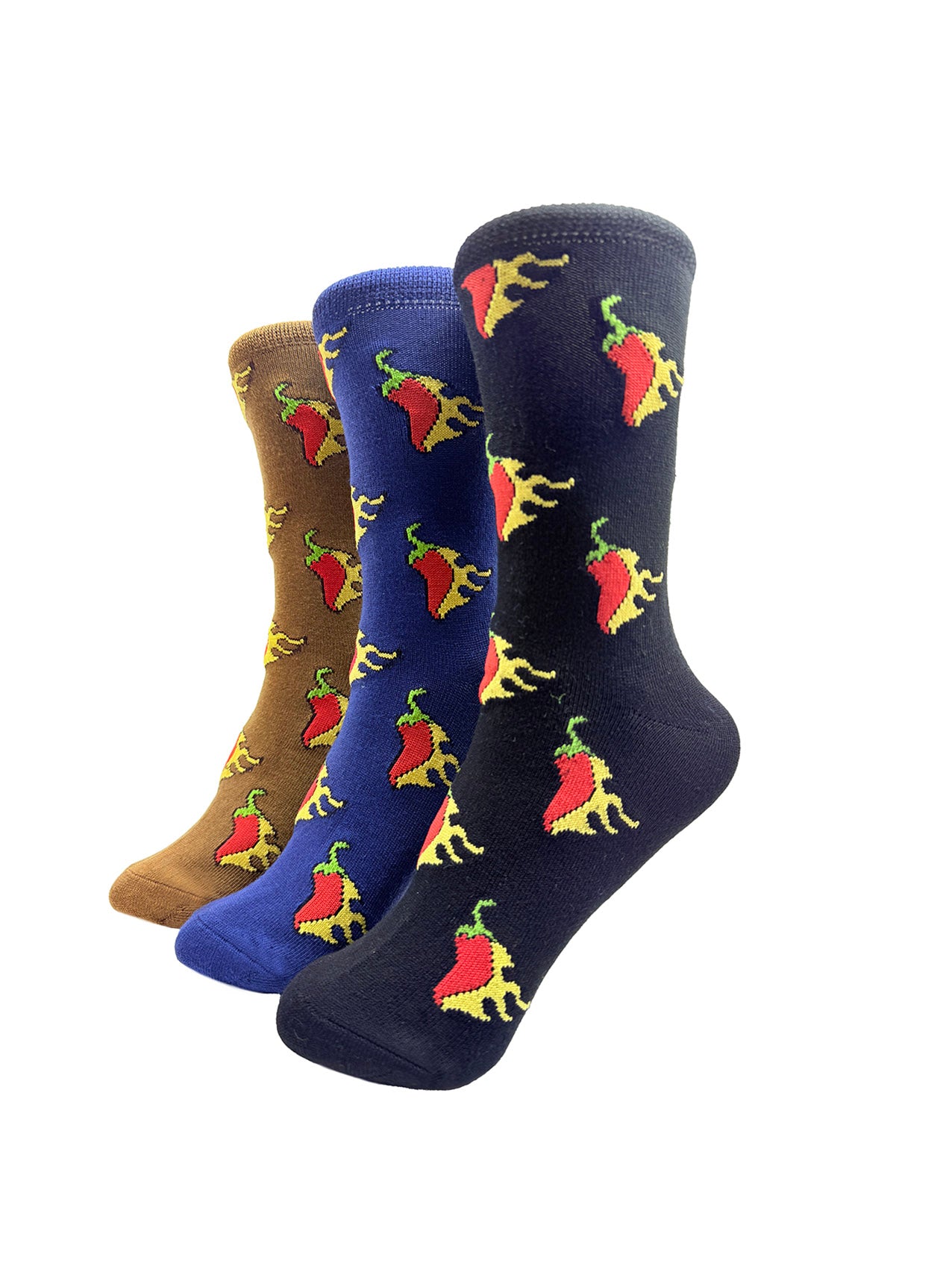 SK-45 Red Chillies Print Bamboo Socks