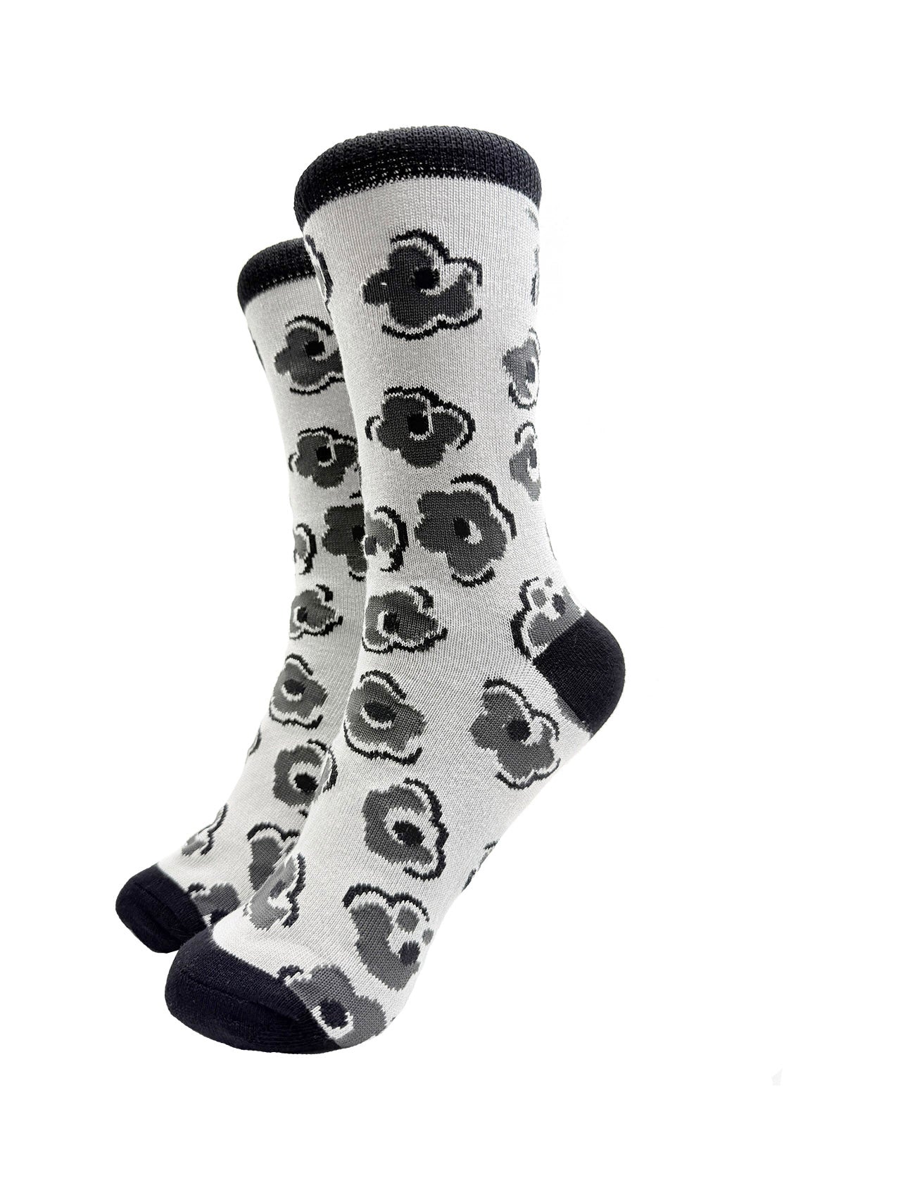 SK-47 Floral Print Bamboo Socks