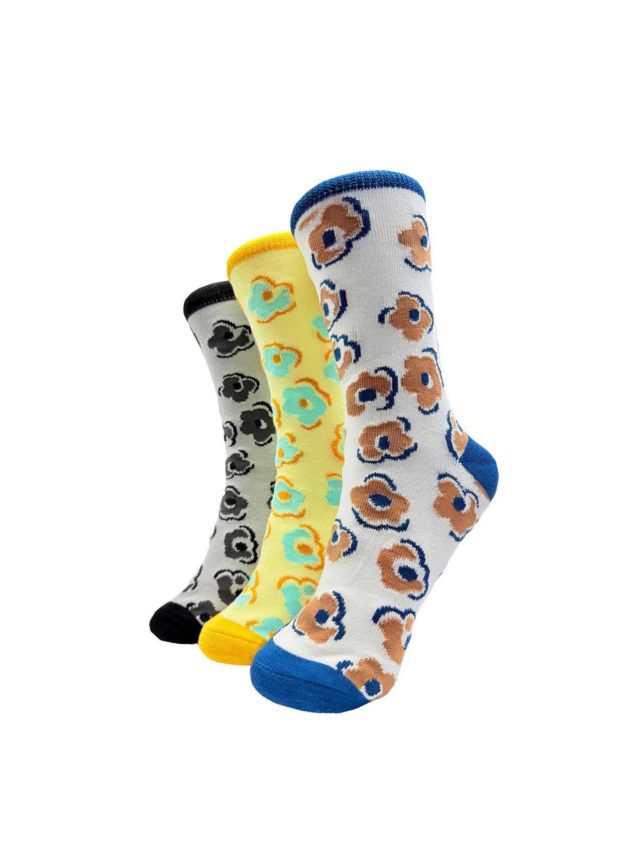 SK-47 Floral Print Bamboo Socks