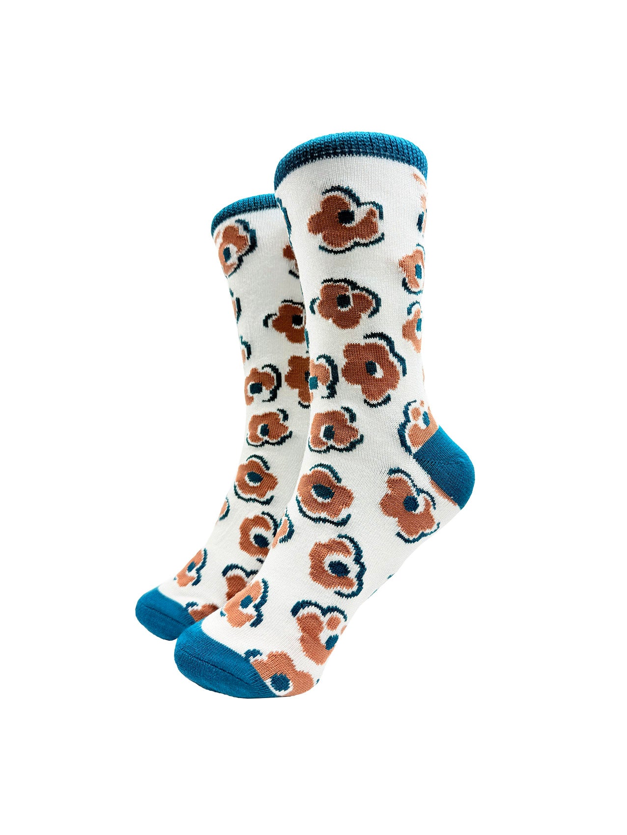 SK-47 Floral Print Bamboo Socks
