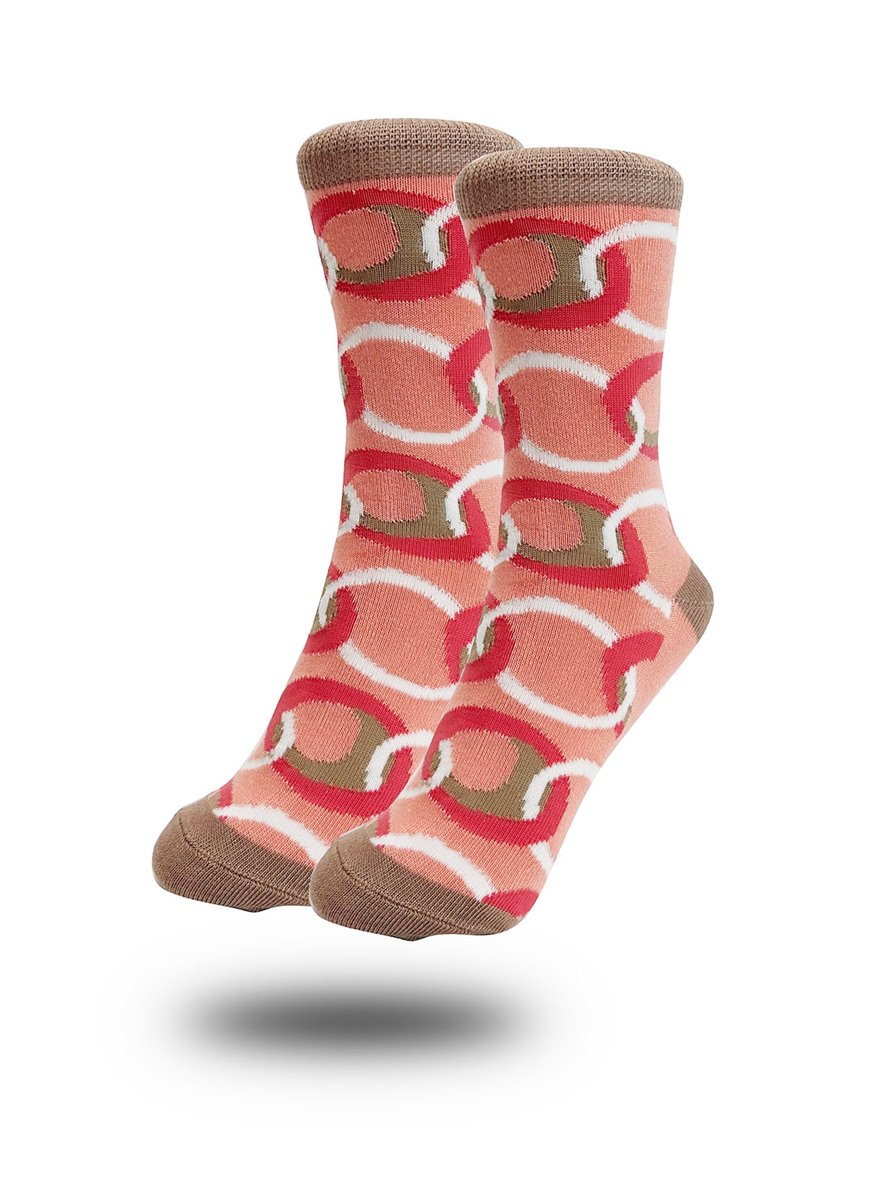 SK-4 Interlocking Colourful Circles Print Bamboo Socks