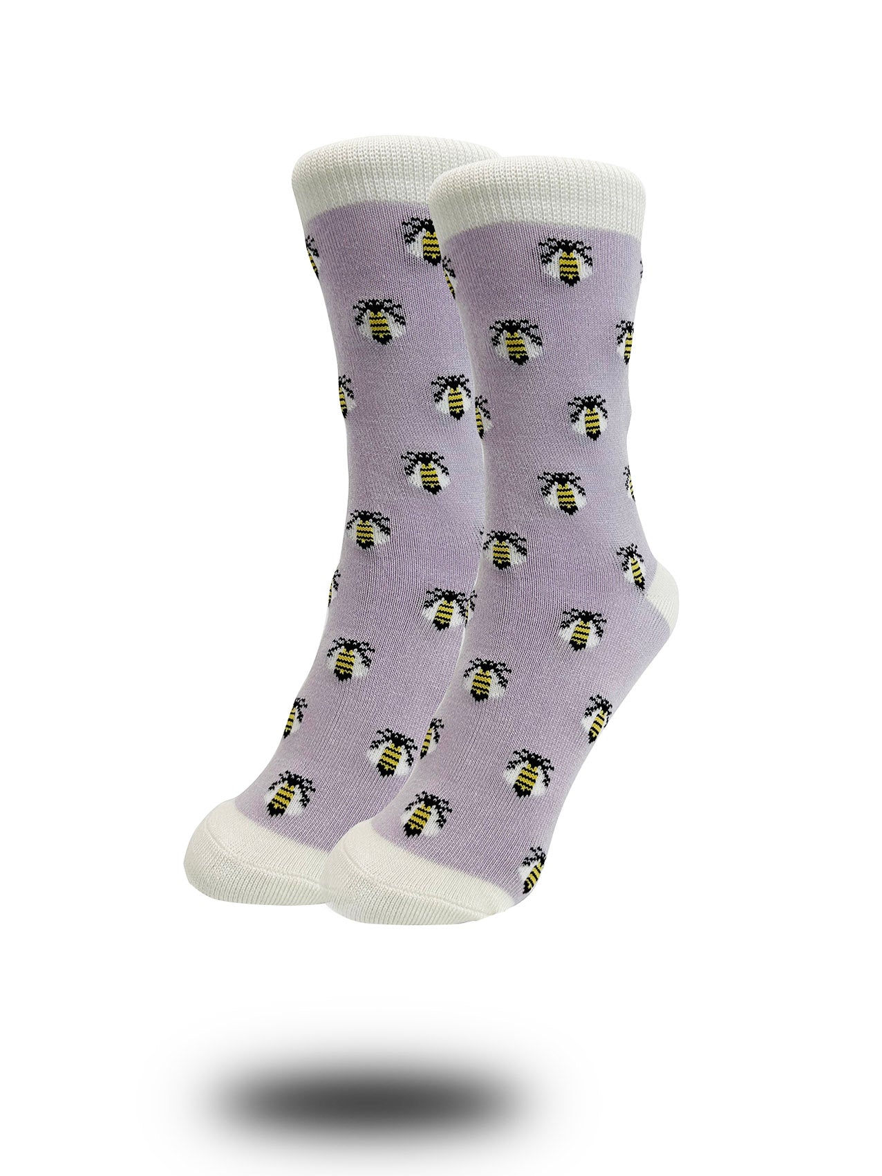 SK-6 Cute Bumble Bee Print Bamboo Socks