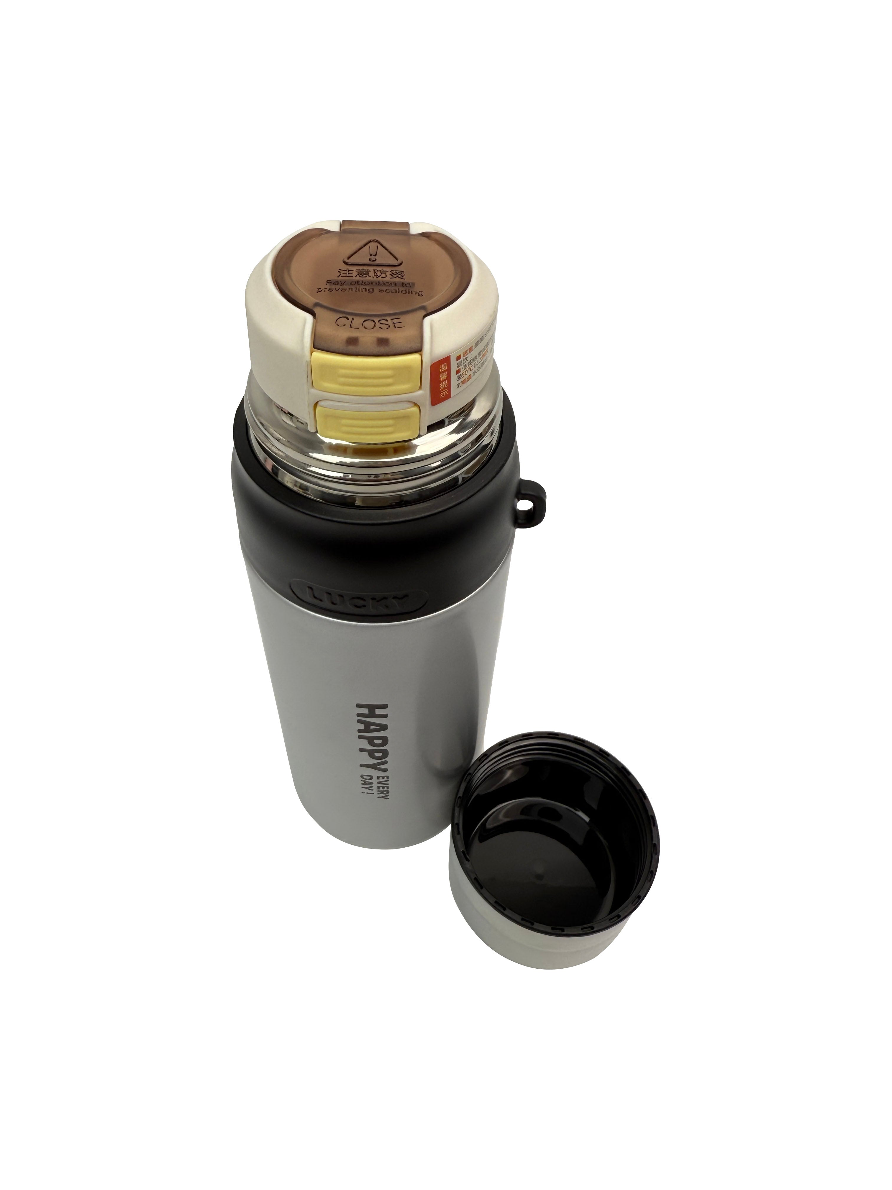 BT25220-2 Colourful Vaccum Cups for Hot & Cold Drinks with Straw