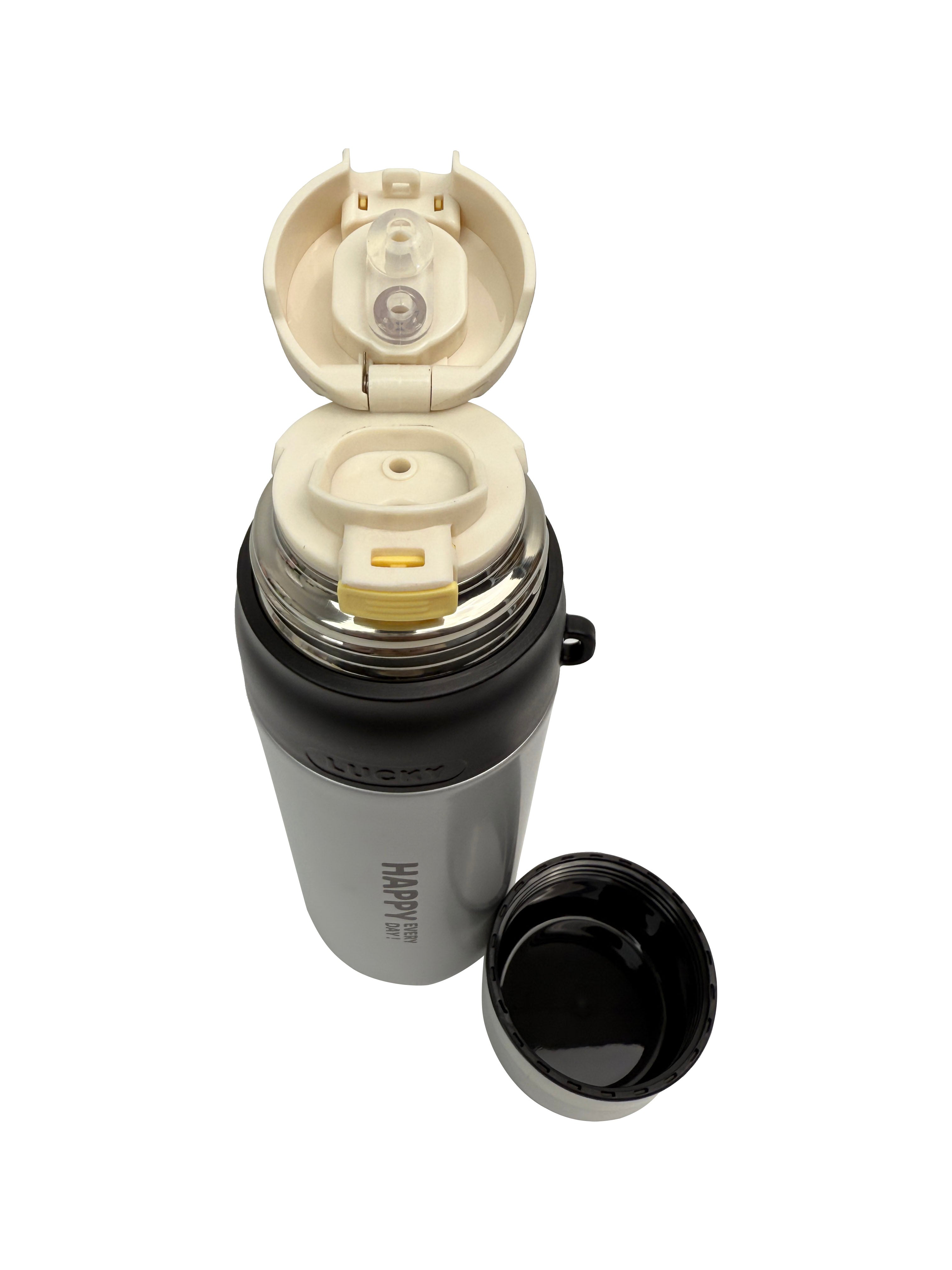 BT25220-2 Colourful Vaccum Cups for Hot & Cold Drinks with Straw