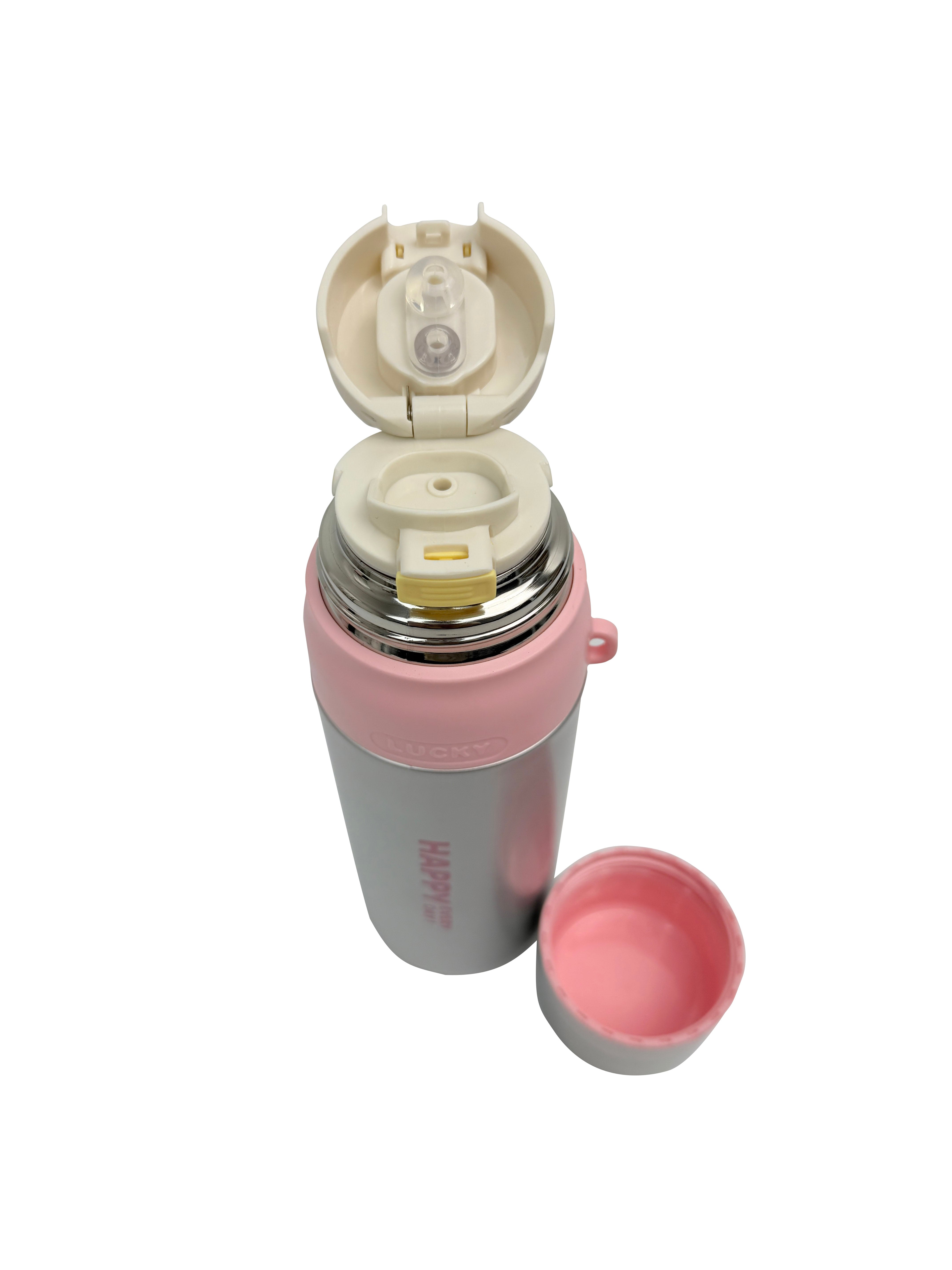 BT25220-2 Colourful Vaccum Cups for Hot & Cold Drinks with Straw