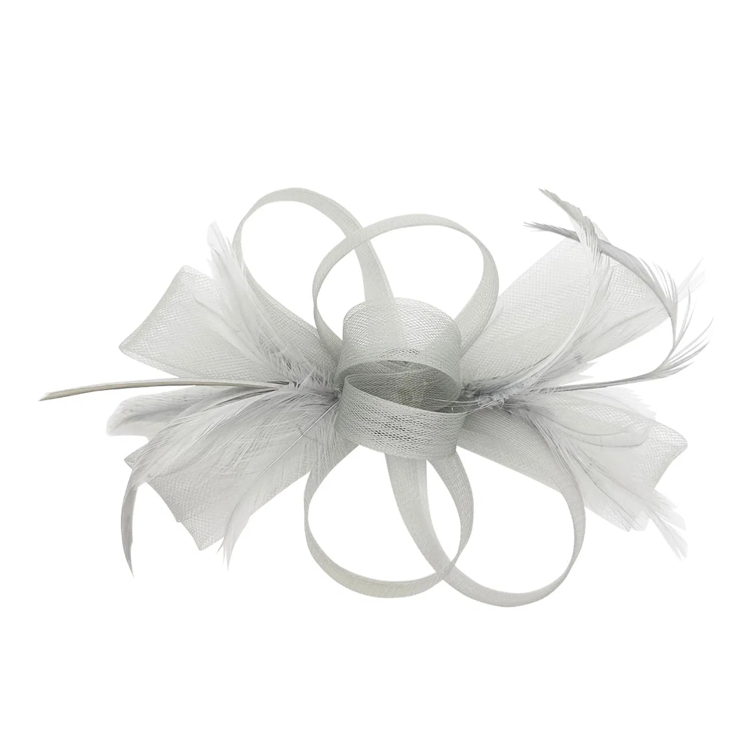 FT2056-019 Loop Bow Fascinator with Feathers