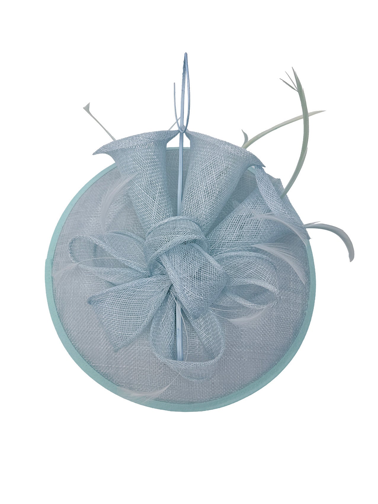 WF1723-3 Sinamay Petunia Flower Fascinator with A Saucer Base