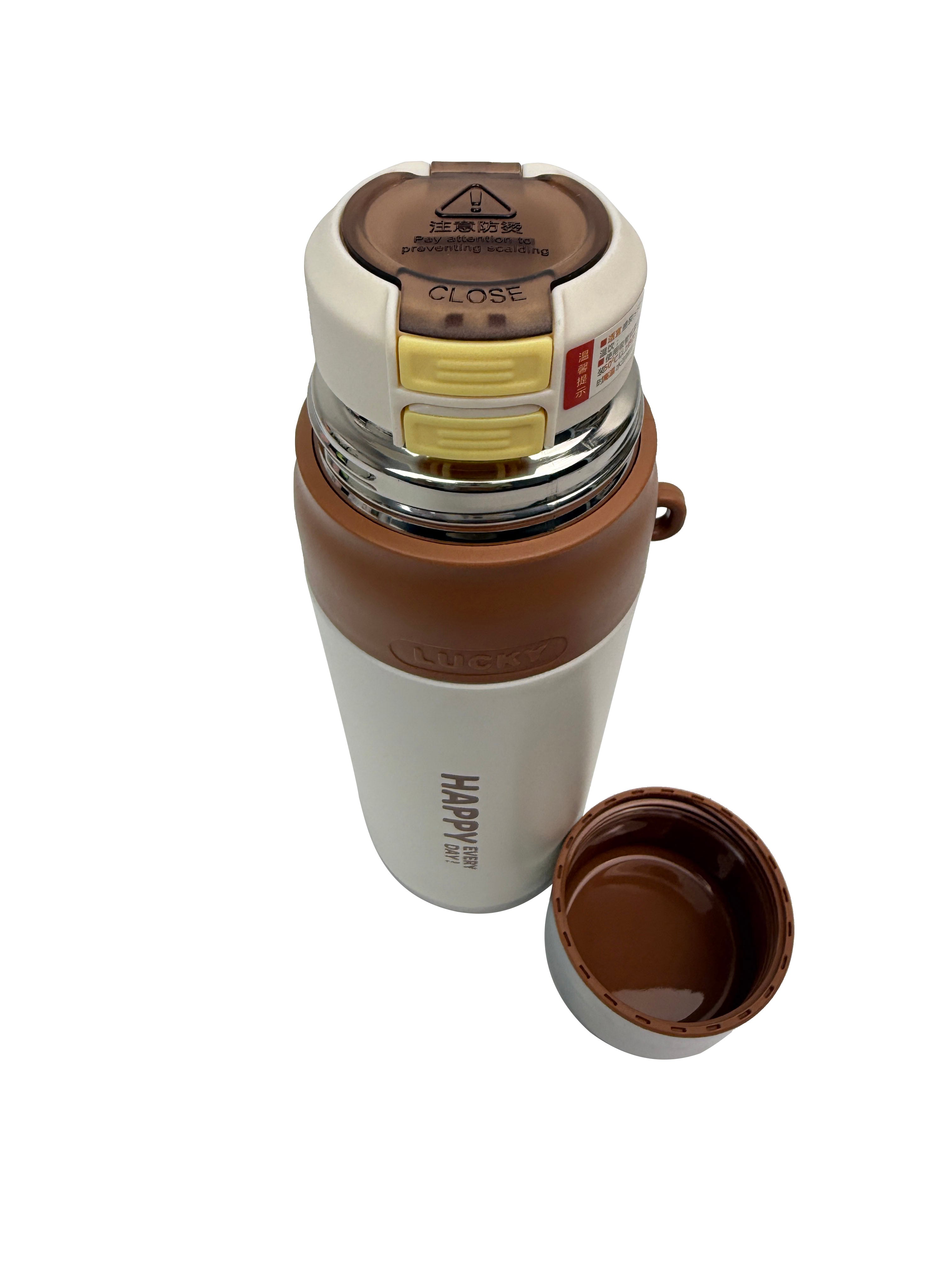 BT25220-2 Colourful Vaccum Cups for Hot & Cold Drinks with Straw