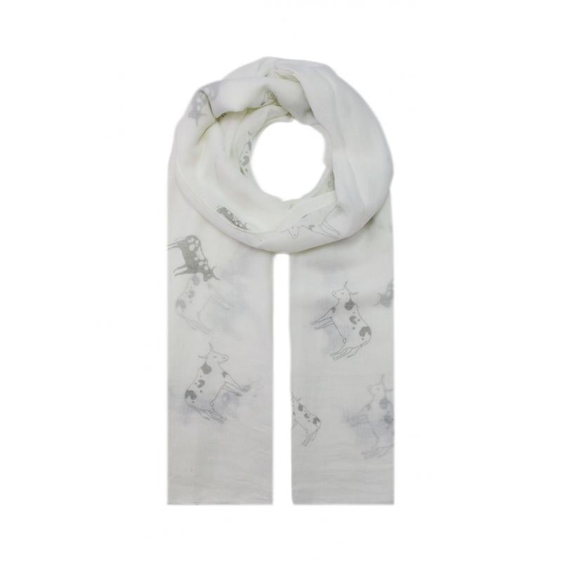 AB1750-79 Cow Print Viscose Mix Scarf