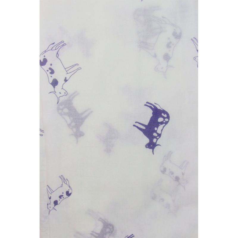 AB1750-79 Cow Print Viscose Mix Scarf