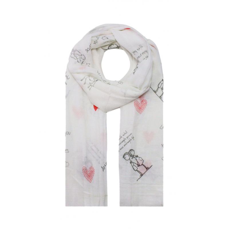 AB1753-76 Mixed Polyester Printed Scarf