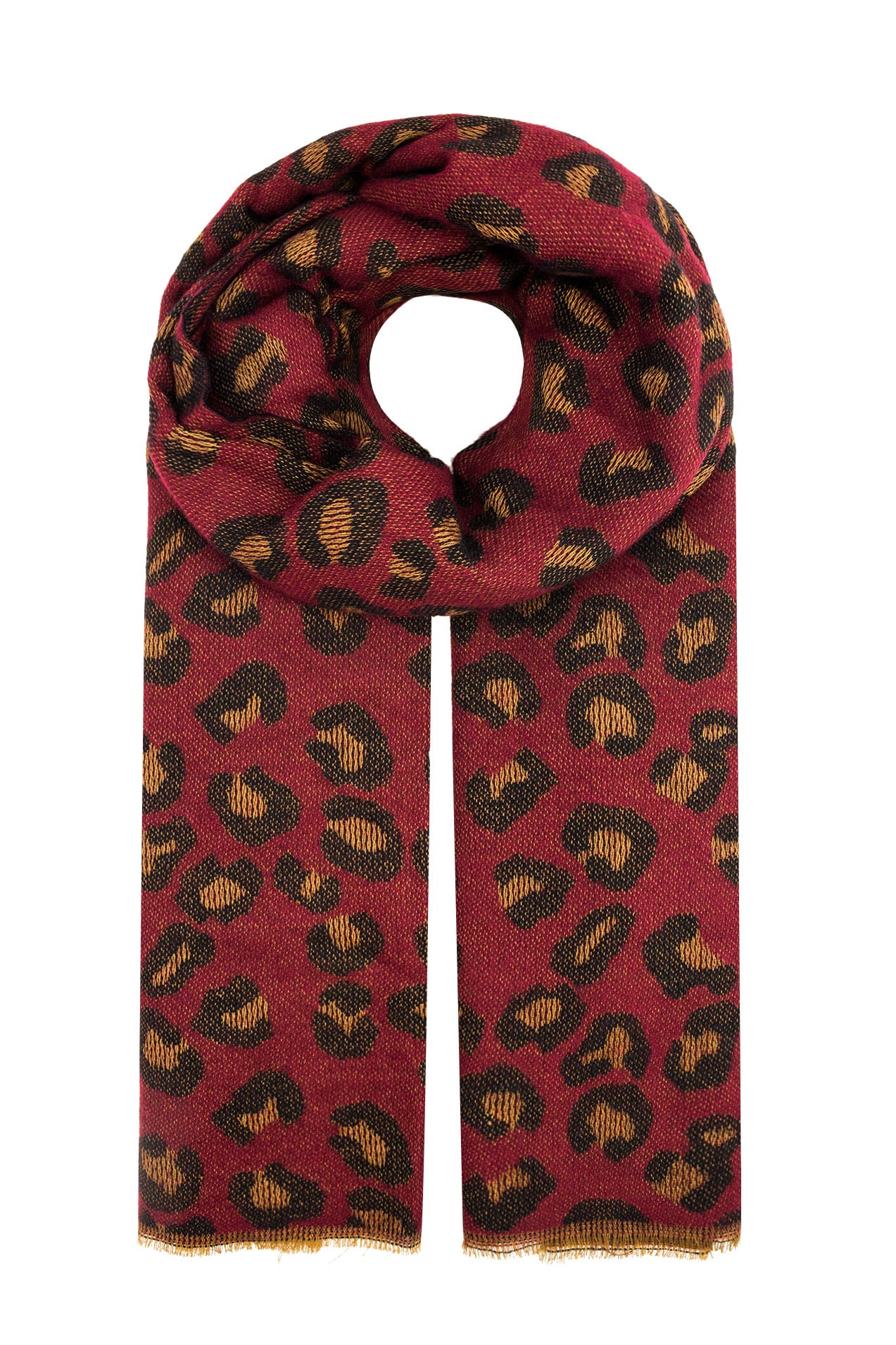 YLM1515-111 Colourful Leopard Print Scarf