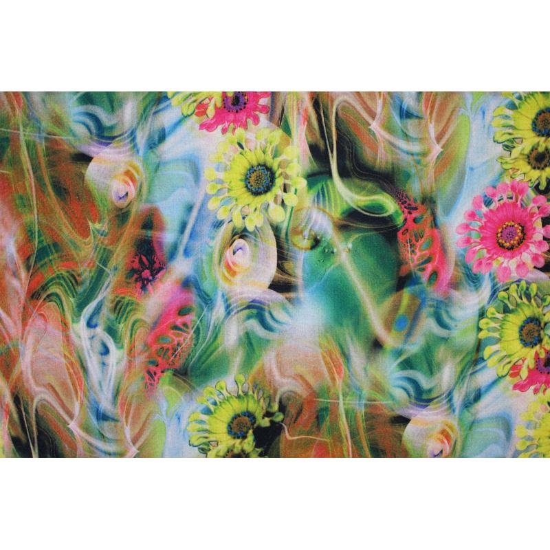 SF19138-133 Vibrant Florals Cotton Blend Scarf